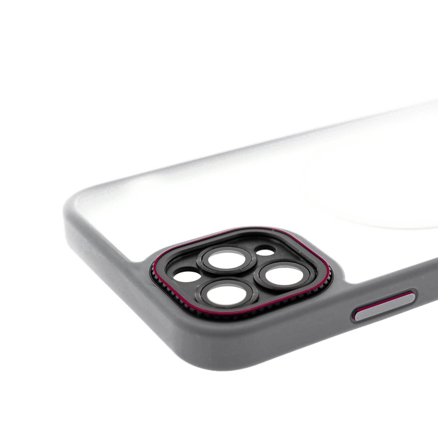 Elite iPhone kompatibel mit MagSafe Hülle mit Kameraschutz kompatibel mit iPhone 15 Grau