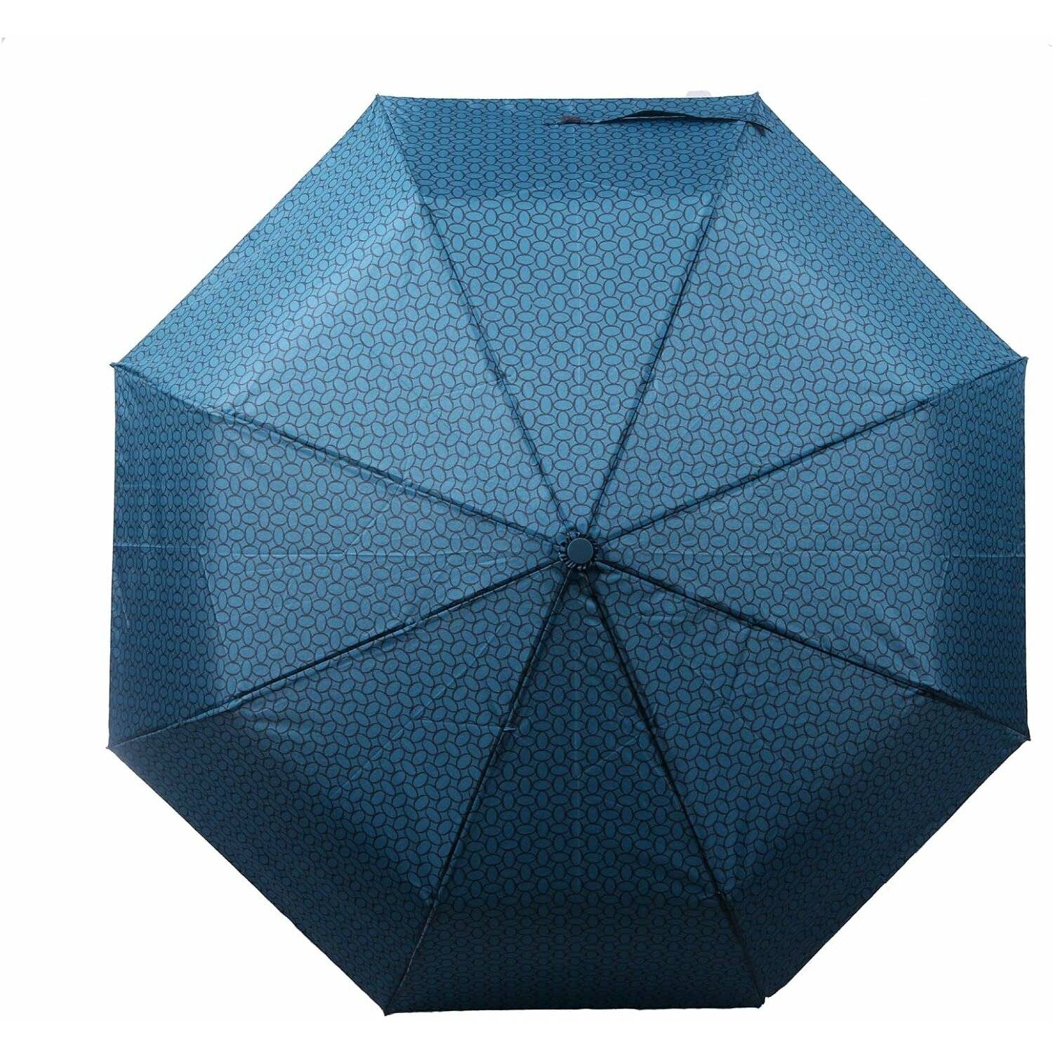 Teleskop-Taschenschirm mit Schutzhülle ergonomischer Regenschirm flexibel und widerstandsfähig Blau