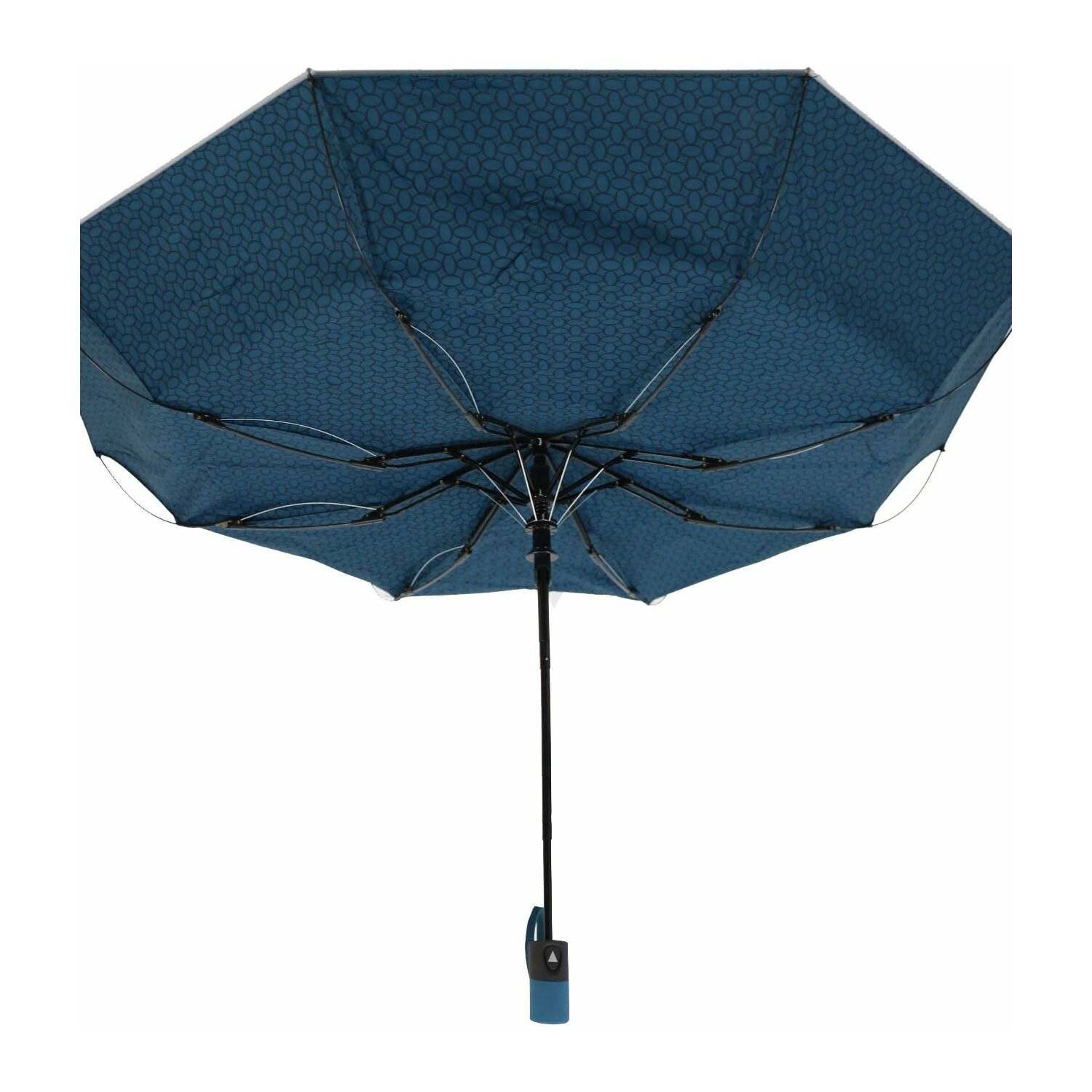 Teleskop-Taschenschirm mit Schutzhülle ergonomischer Regenschirm flexibel und widerstandsfähig Blau