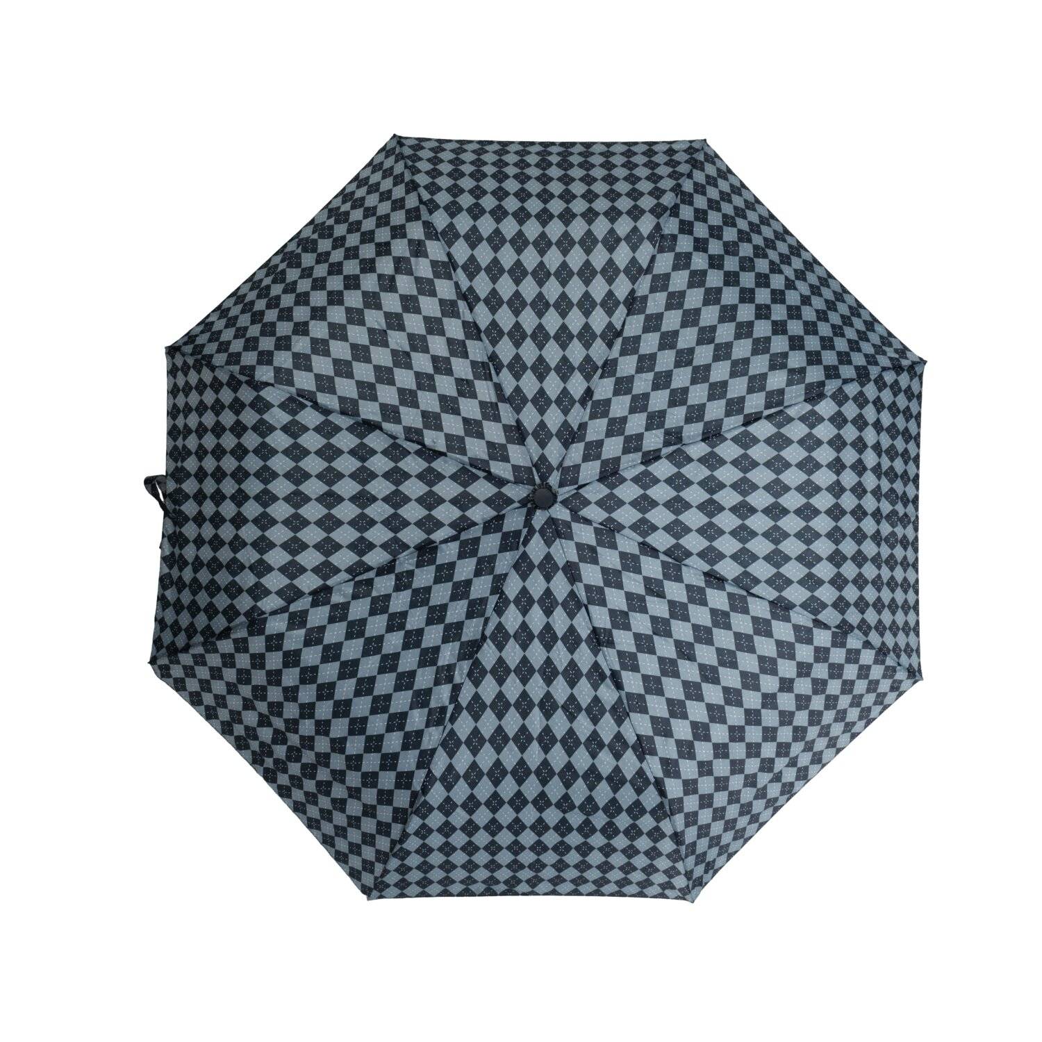 Teleskop-Taschenschirm mit Schutzhülle ergonomischer Regenschirm flexibel und widerstandsfähig Grau