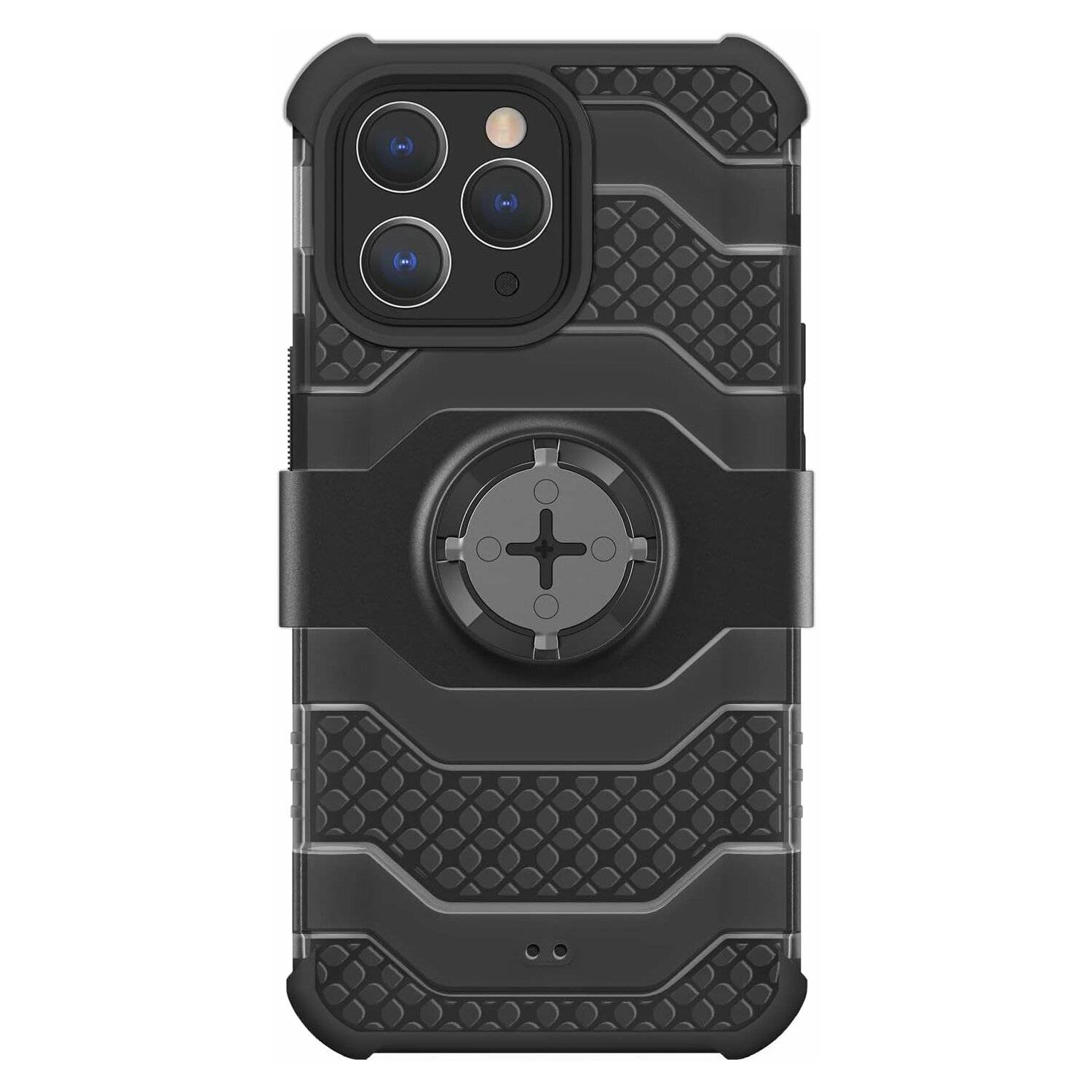 Morpheus Qlip Neo Case kompatibel mit iPhone 13 PRO - Hülle & abnehmbarem M4 M4s Mount Adapter Kameraschutz Schwarz