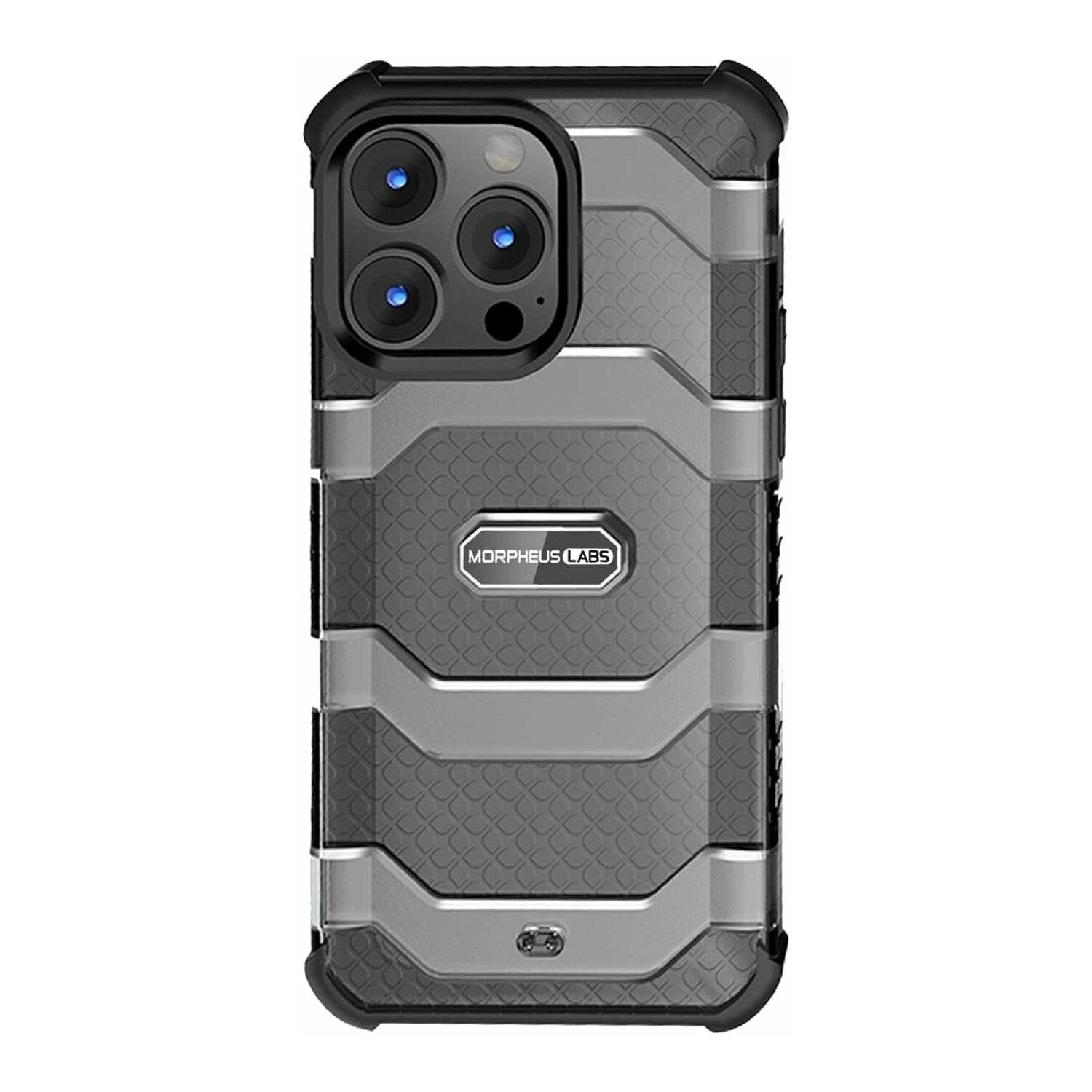 Morpheus Qlip Neo Case kompatibel mit iPhone 13 PRO - Hülle & abnehmbarem M4 M4s Mount Adapter Kameraschutz Schwarz