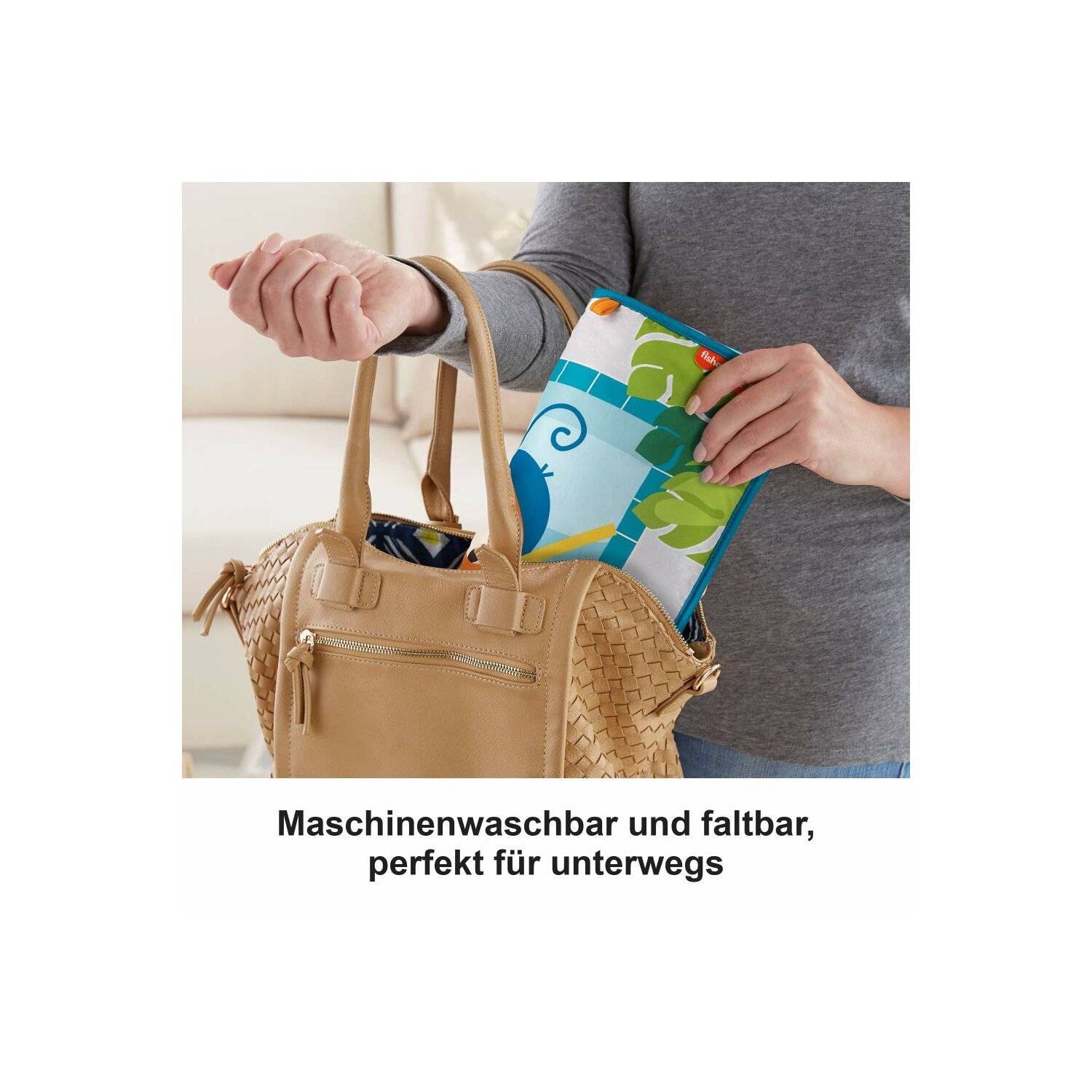 Plitsch-Platsch Entdecker Spieldecke, Baby-Spieldecke mit Spielzeug, für Neugeborene