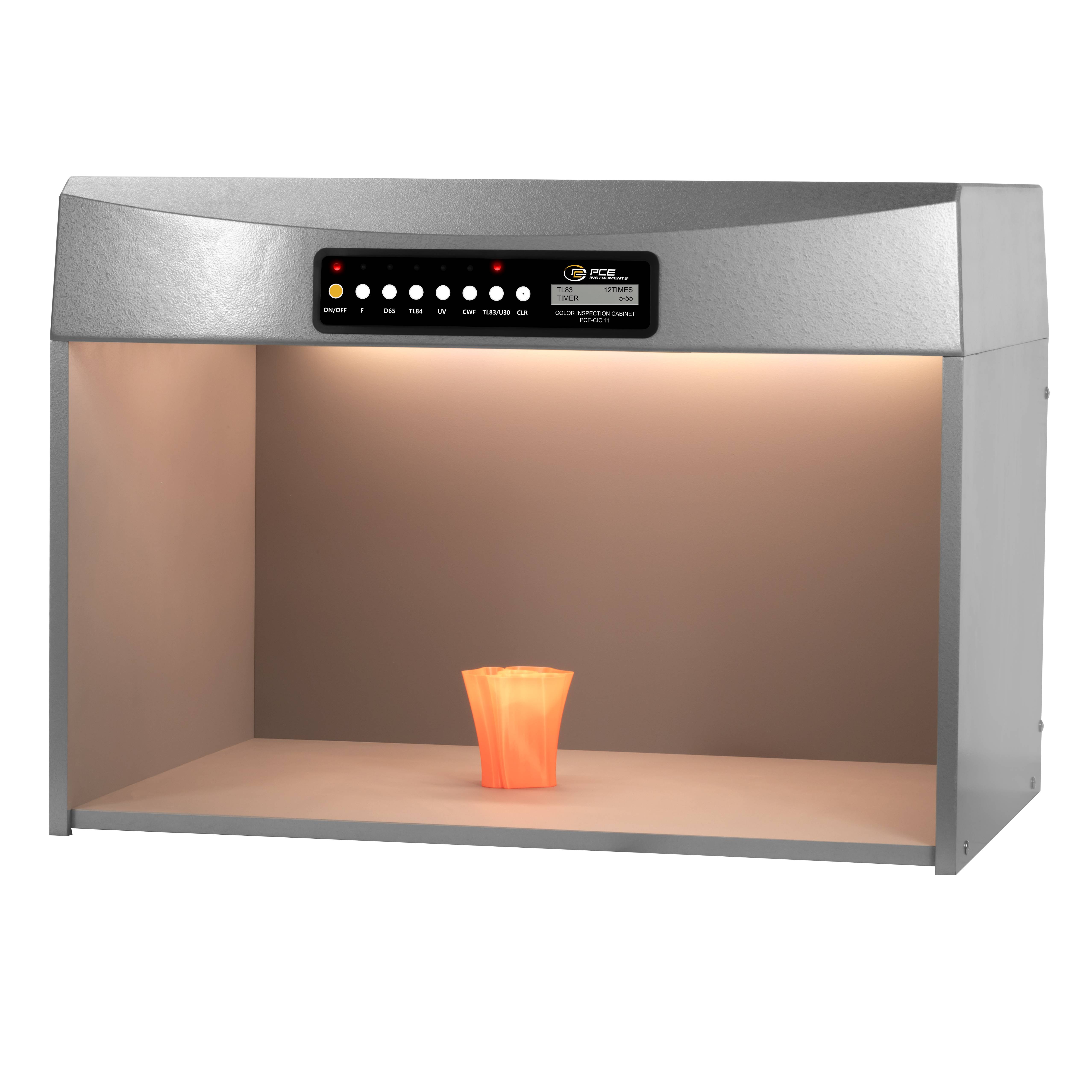 PCE Instruments Farbbeleuchtungskammer PCE-CIC 11-LED |Simulation verschiedener Lichtarten |kurze Aufwärmzeit |LED