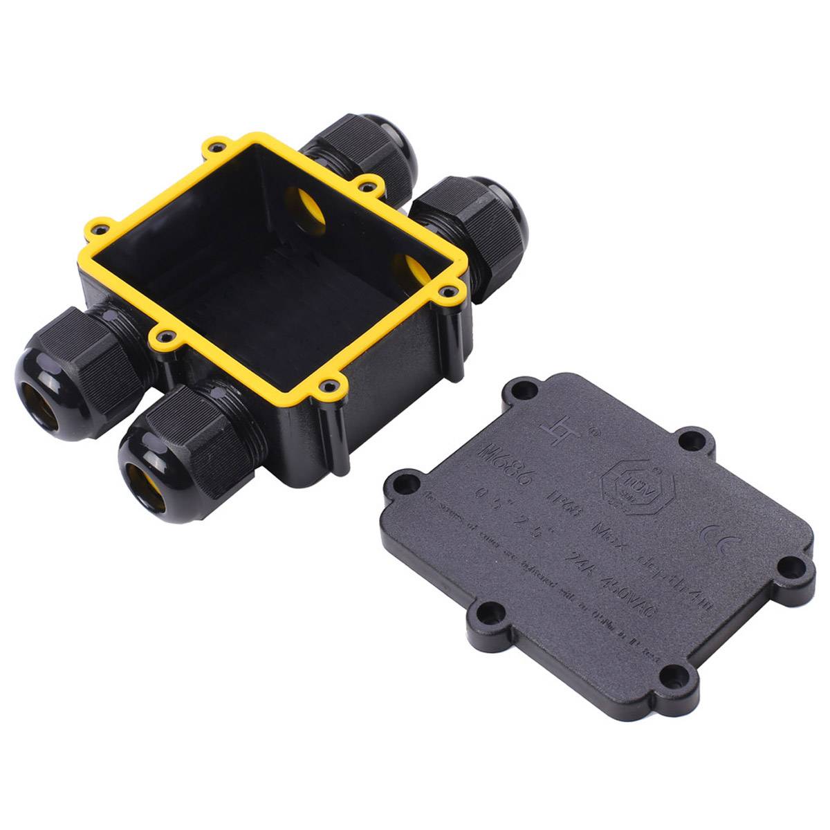 Kabeldosen Muffe Verteilerdose Abzweigdose IP68 Indoor & Outdoor H-Form 4-Wege