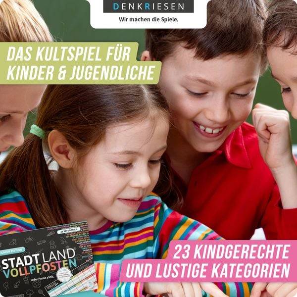 Denkriesen DEN09010 - Stadt, Land Vollpfosten®, Junior Edition, DIN-A4