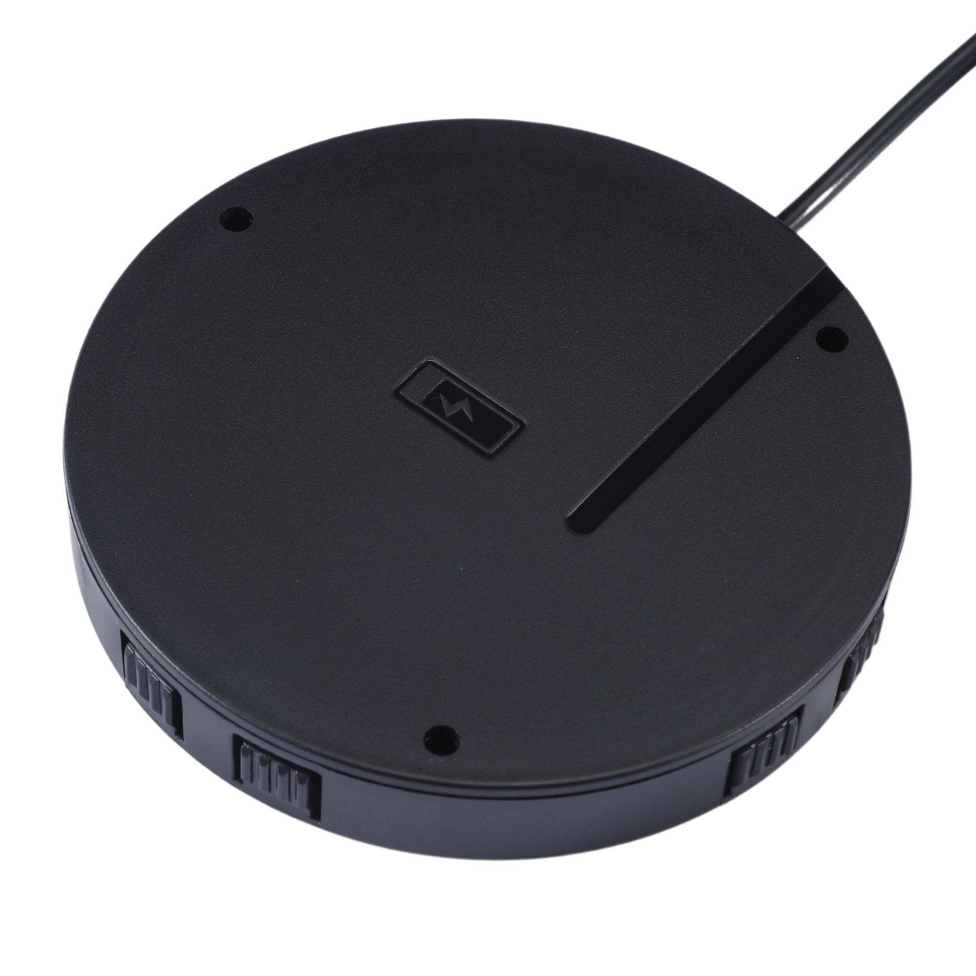 kalb | Drahtloses Ladegerät 15W, Unsichtbar, 85mm x 13,5mm, Universell, Geschützt, Induktives Laden, QC 3.0 USB, Plug & Play, schwarz