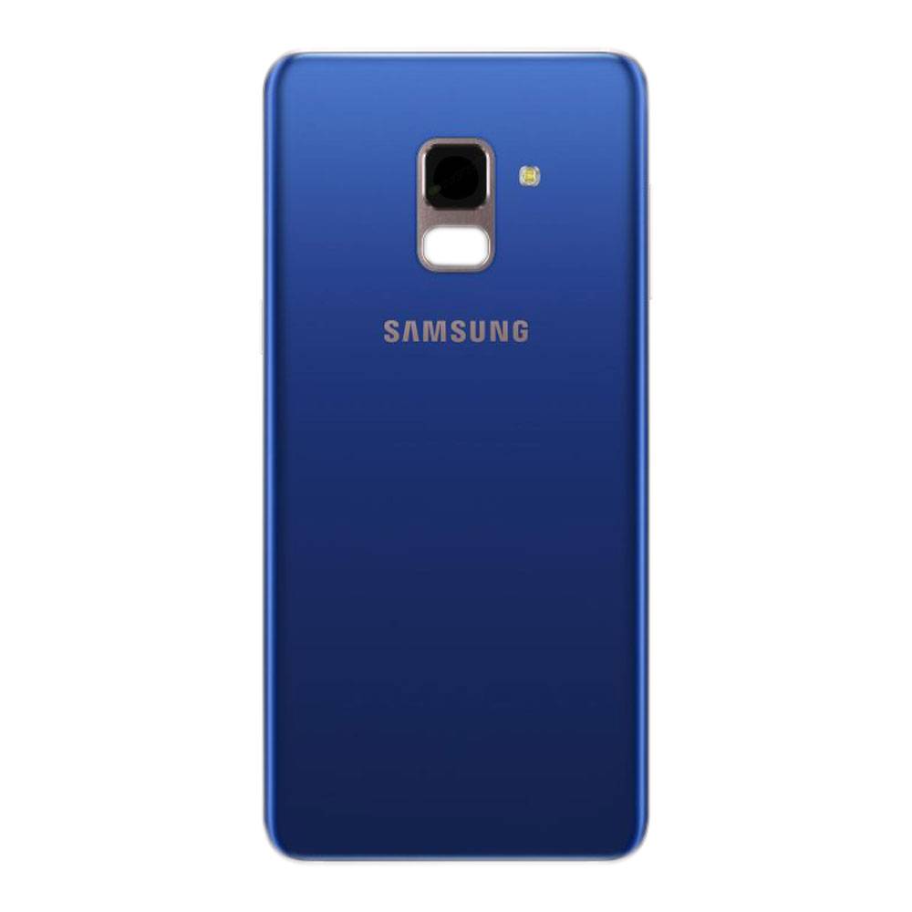 Samsung GH82-15551D Akkudeckel Deckel für Galaxy A8 A530F 2018 + Klebepad Blau