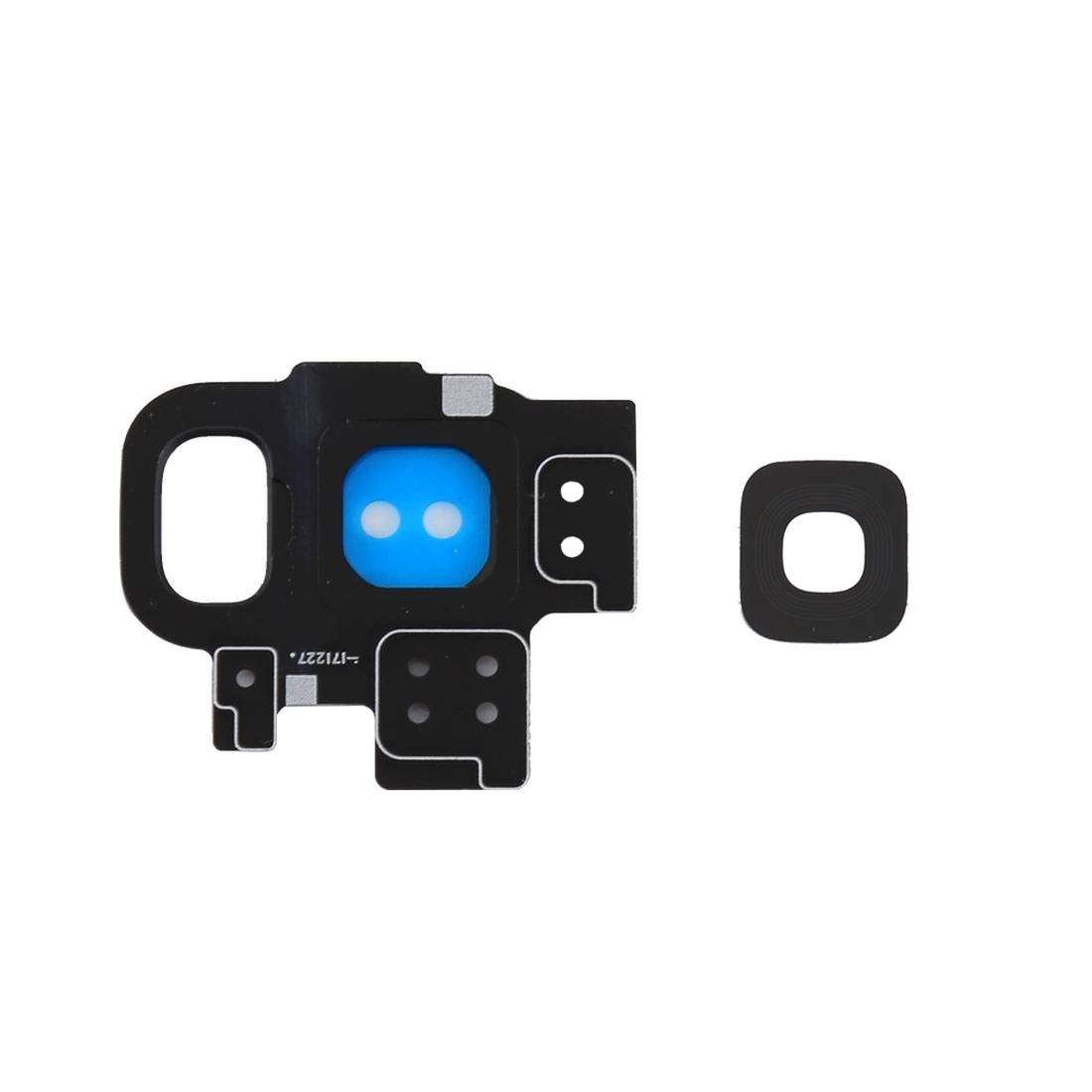 Für Samsung Galaxy S9 G960F Kamera Ring Glas Abdeckung Rahmen Cover Schwarz Neu