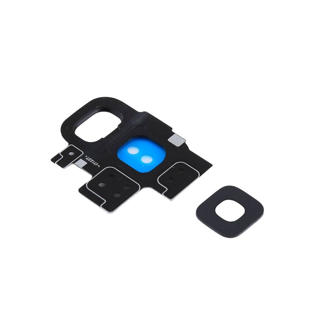 Für Samsung Galaxy S9 G960F Kamera Ring Glas Abdeckung Rahmen Cover Schwarz Neu