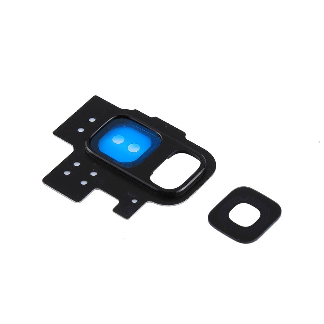 Für Samsung Galaxy S9 G960F Kamera Ring Glas Abdeckung Rahmen Cover Schwarz Neu