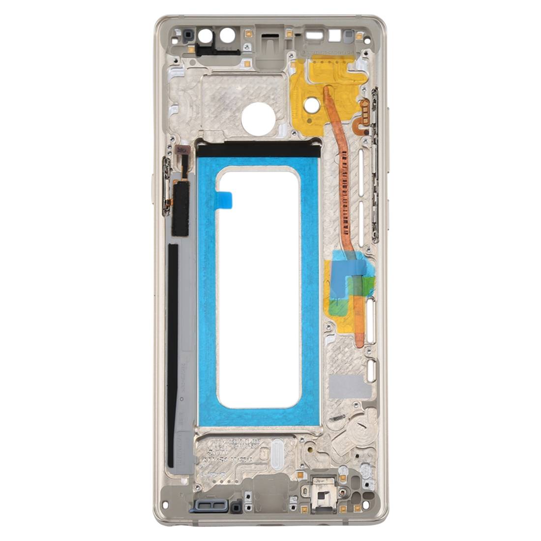 Für Samsung Galaxy Note 8 N950F Reparatur Mittelrahmen Kamera Gehäuse Gold Neu