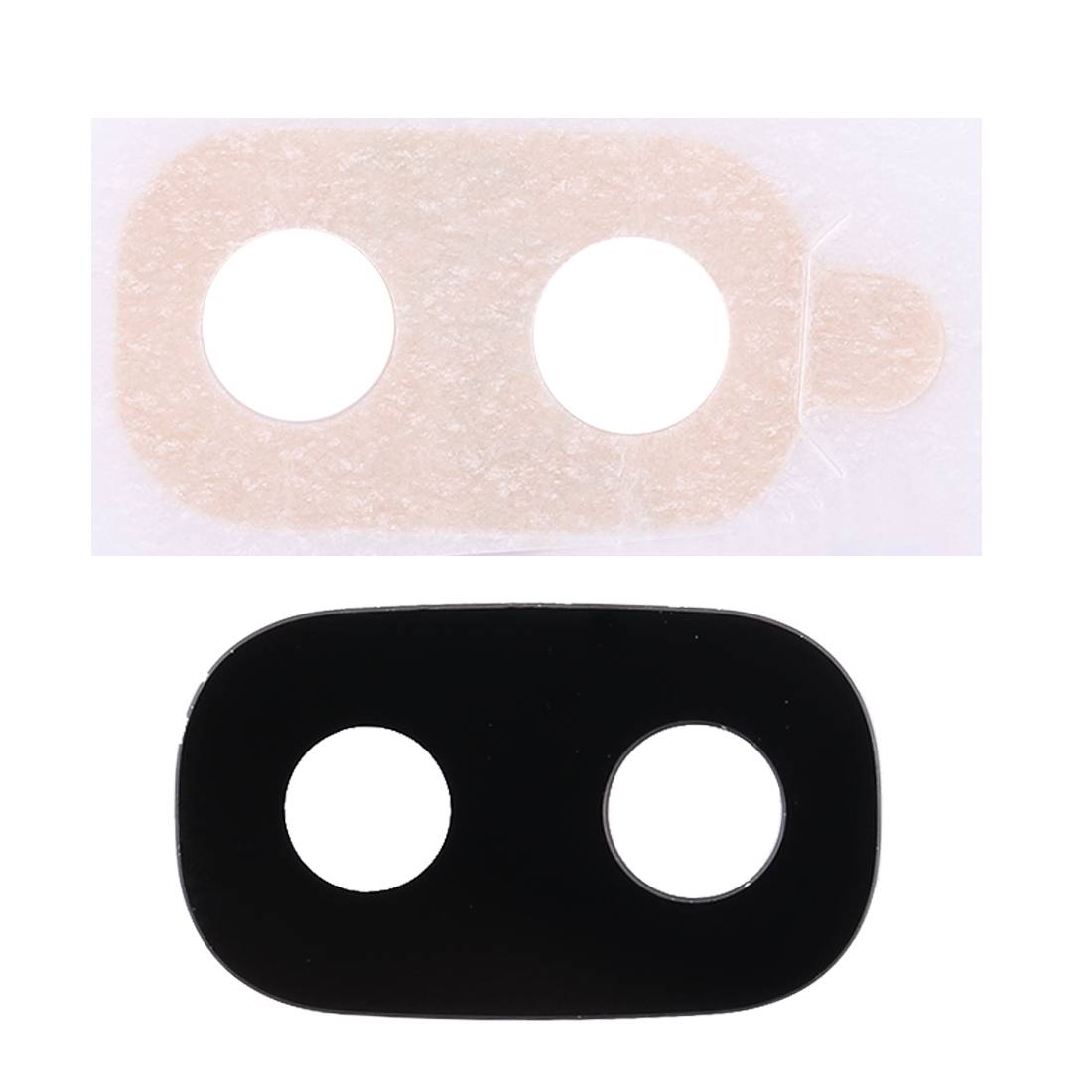 Für Samsung Galaxy J7 J730F 2018 Reparatur Kameraglas Glas Gehäuse inklusive Kleber Schwarz Neu