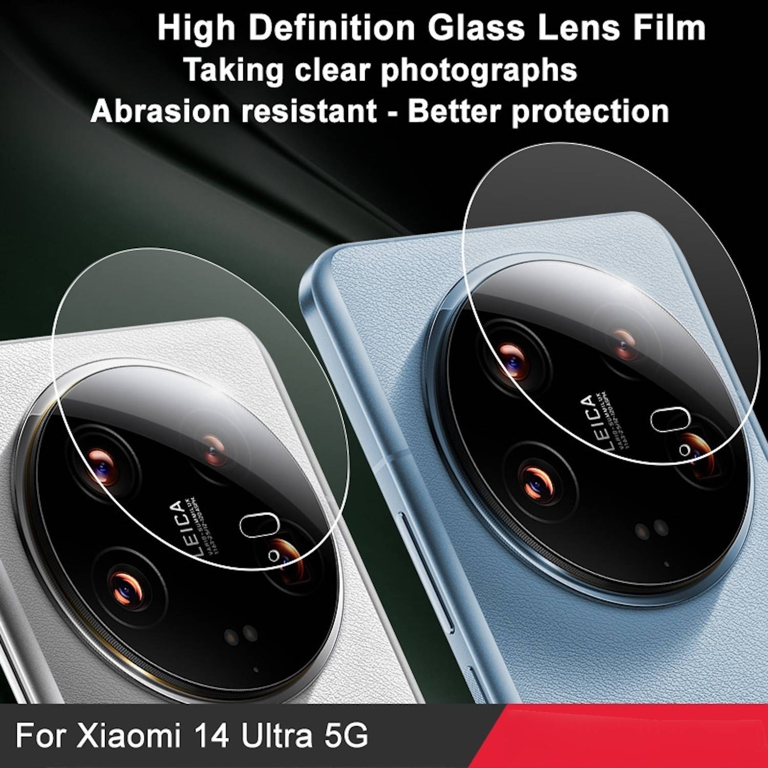 Für Xiaomi 14 Ultra H9 Schutz Glas für Back Kamera Komplettschutz