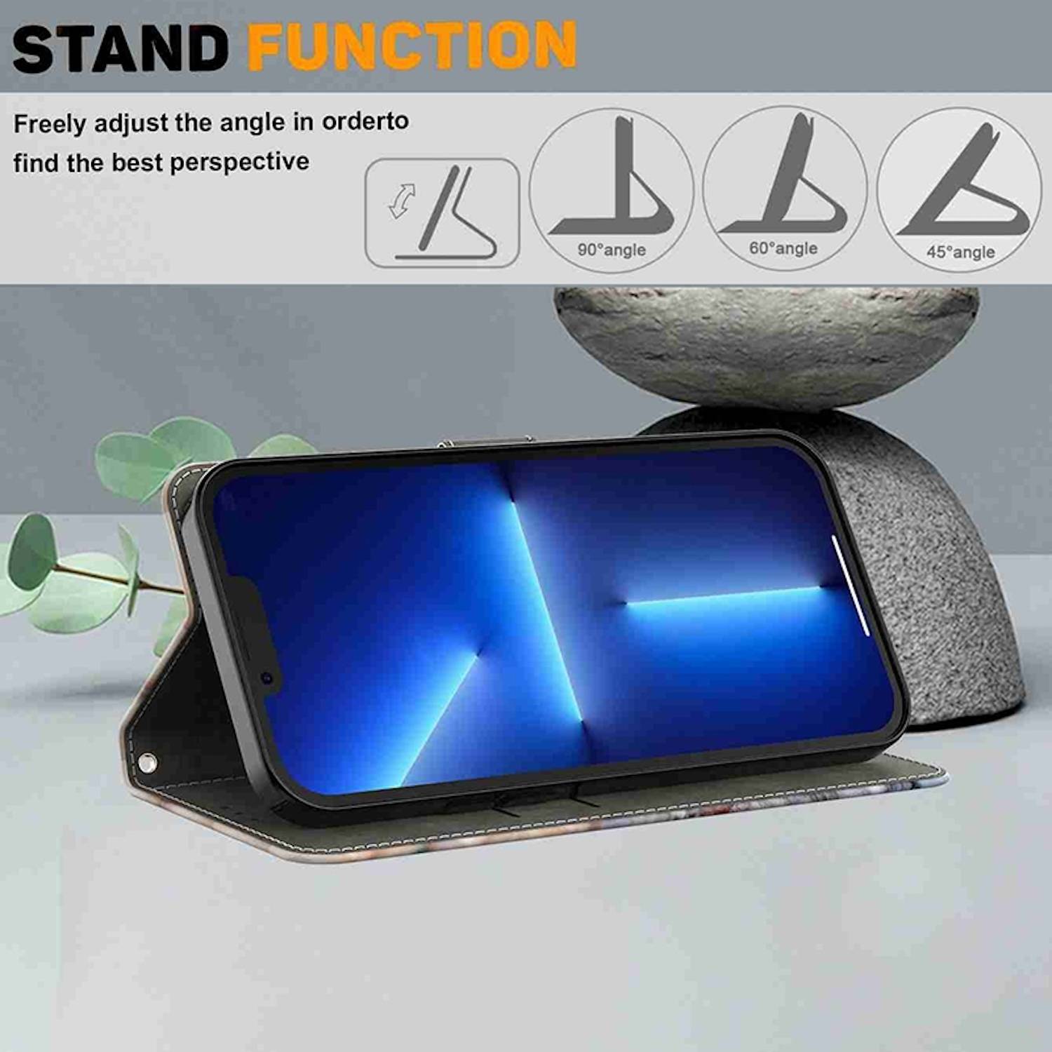 Für Honor Magic 6 Lite Kunst Leder Book Wallet Schutz Tasche Motiv 13