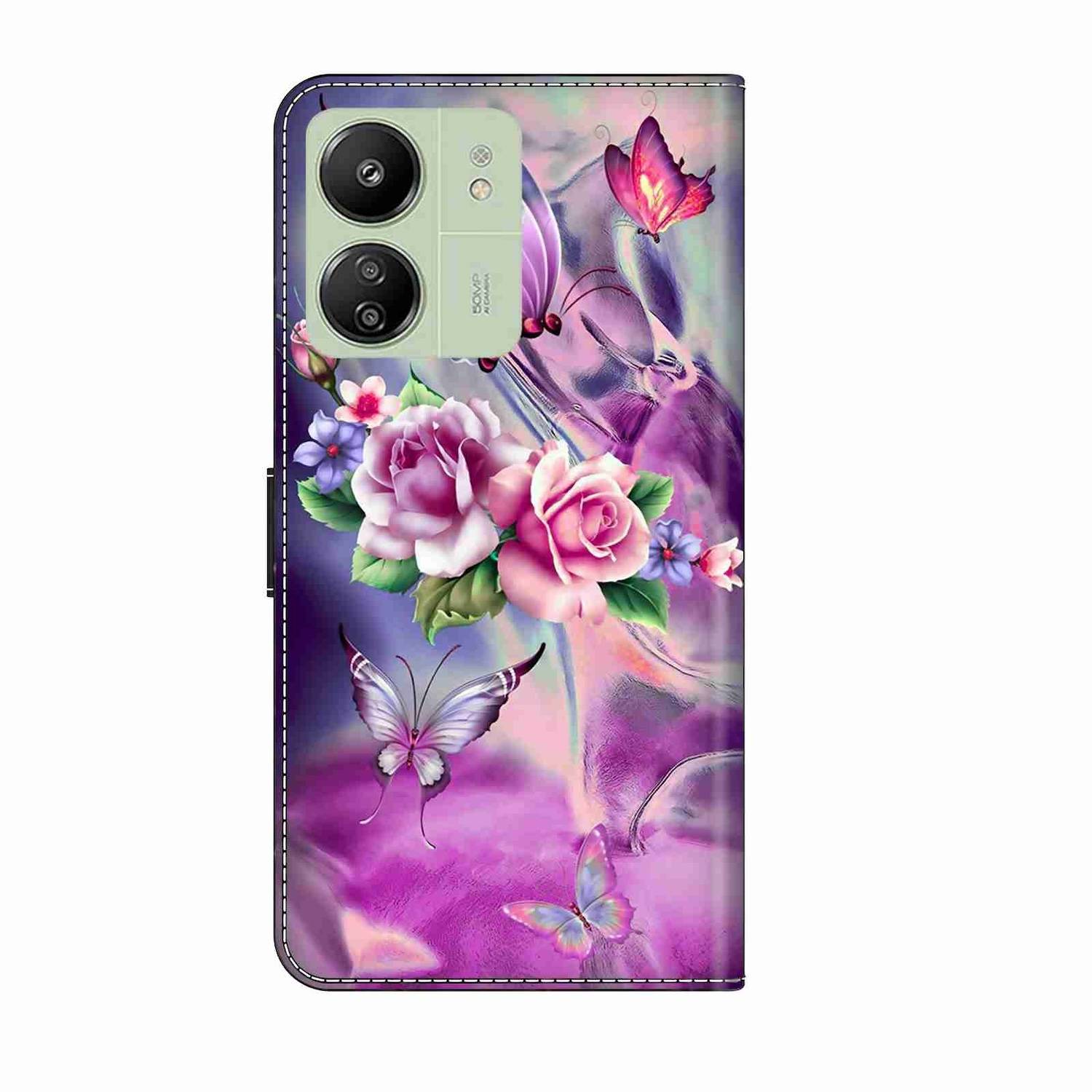 Für Xiaomi Redmi 13C Kunst-Leder Wallet Book Handy Tasche Motiv 16