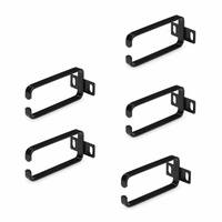 StarTech.com 5-Pack 1U Vertical Cable Management D-Ring Hooks, Cable Manager For 19"" Server Racks/Cabinets, Network Rack