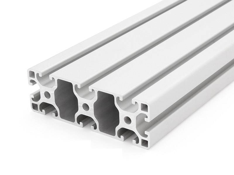 Aluminiumprofil 40x120L I-Typ Nut 8 (leicht), silber eloxiert. Aluminium Profil 40x120 Alu Profil 40 x 120 Montage- Systemprofil 590mm
