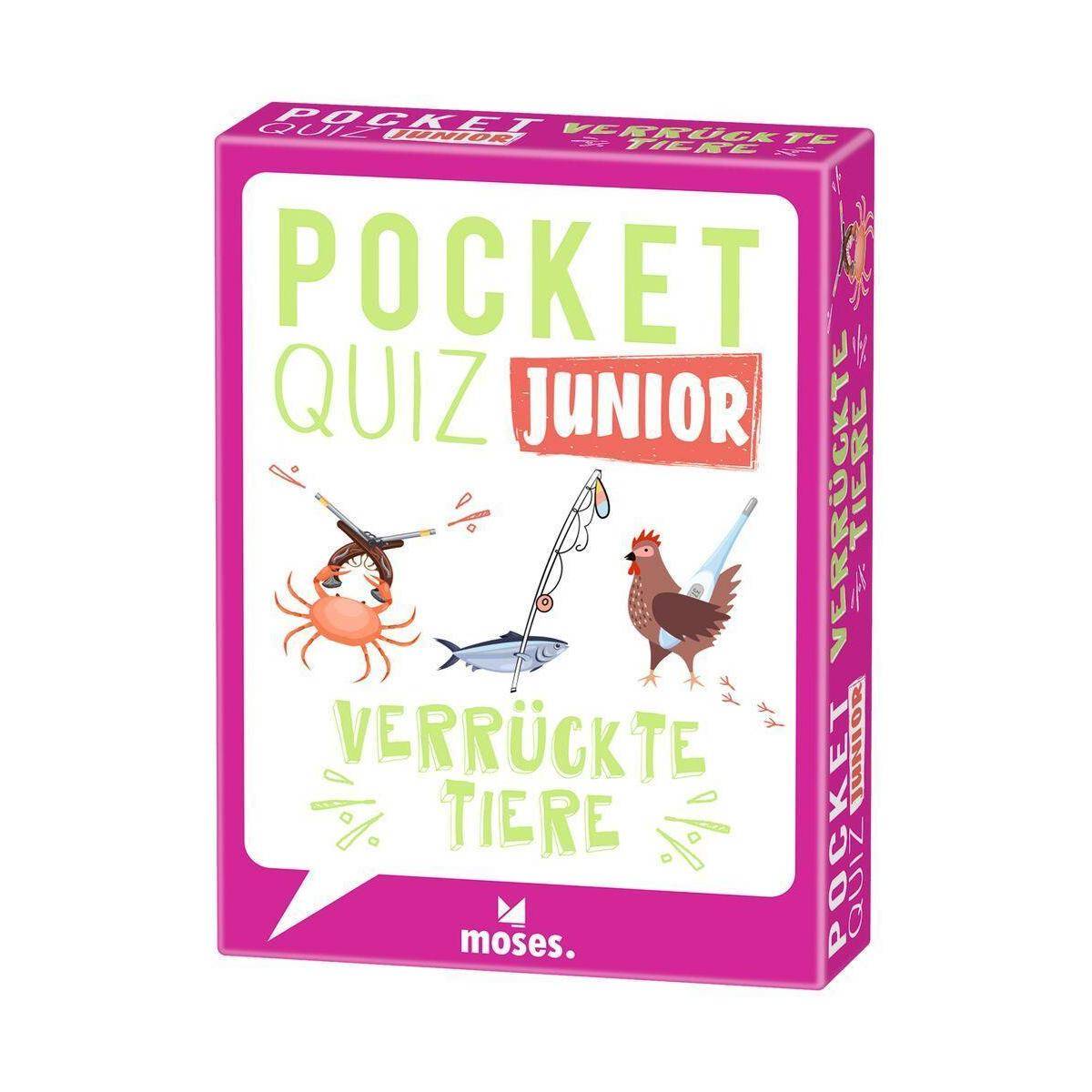 MOS52570 - Pocket Quiz junior Verrückte Tiere DE