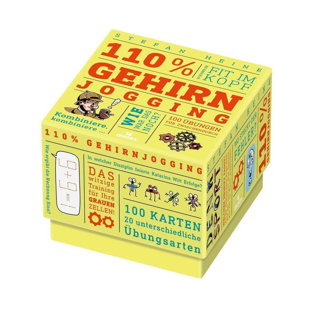 MOS51962 - 110% Gehirnjogging, Kartenspiel, ab 12 Jahren