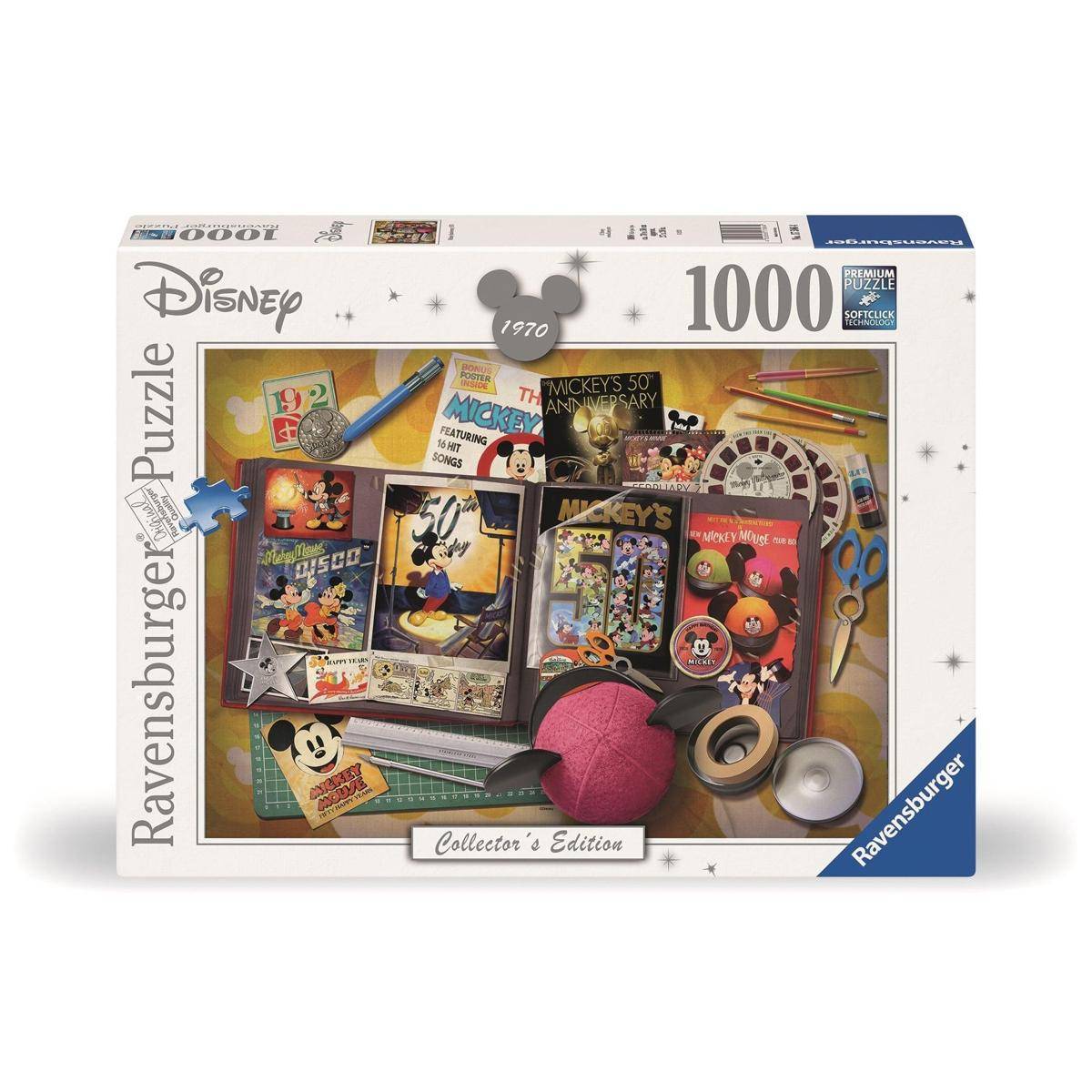 RAV17586 - Puzzle: 1970 Mickey Anniversary 1000 Teile GBITNLFRESDE