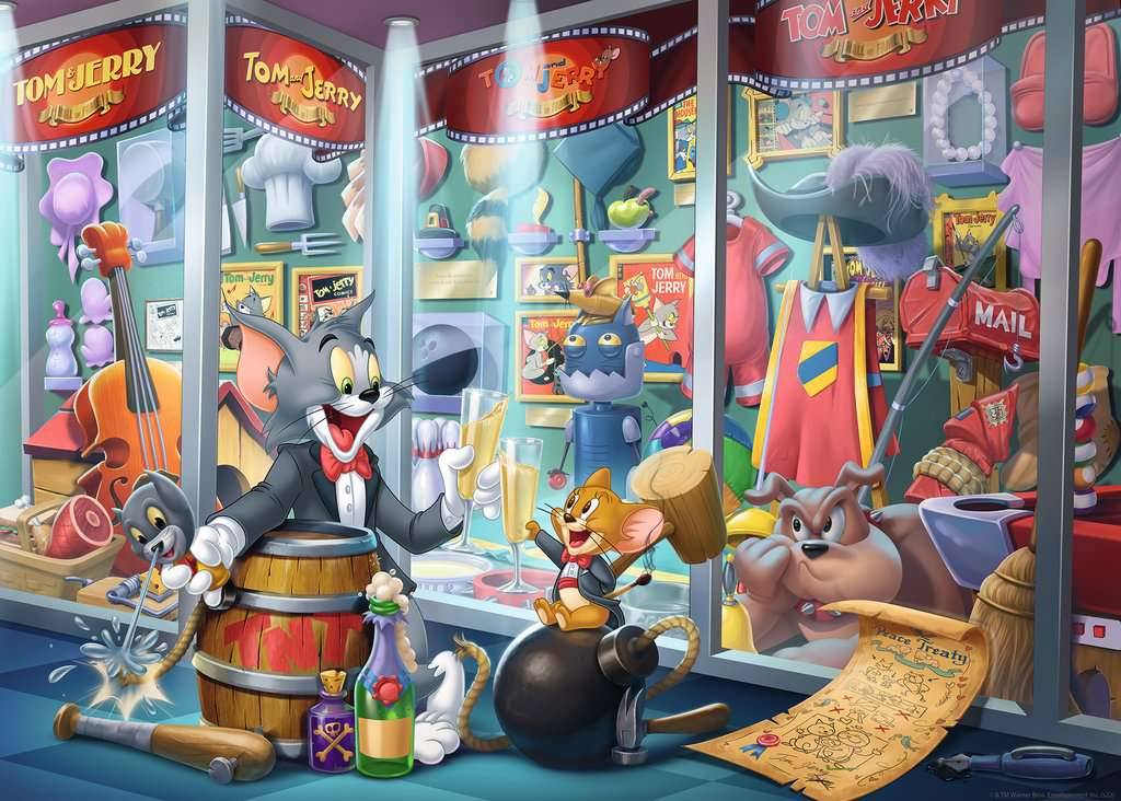 Ravensburger 16925 Ruhmeshalle von Tom & Jerry 1000 Teile Puzzle