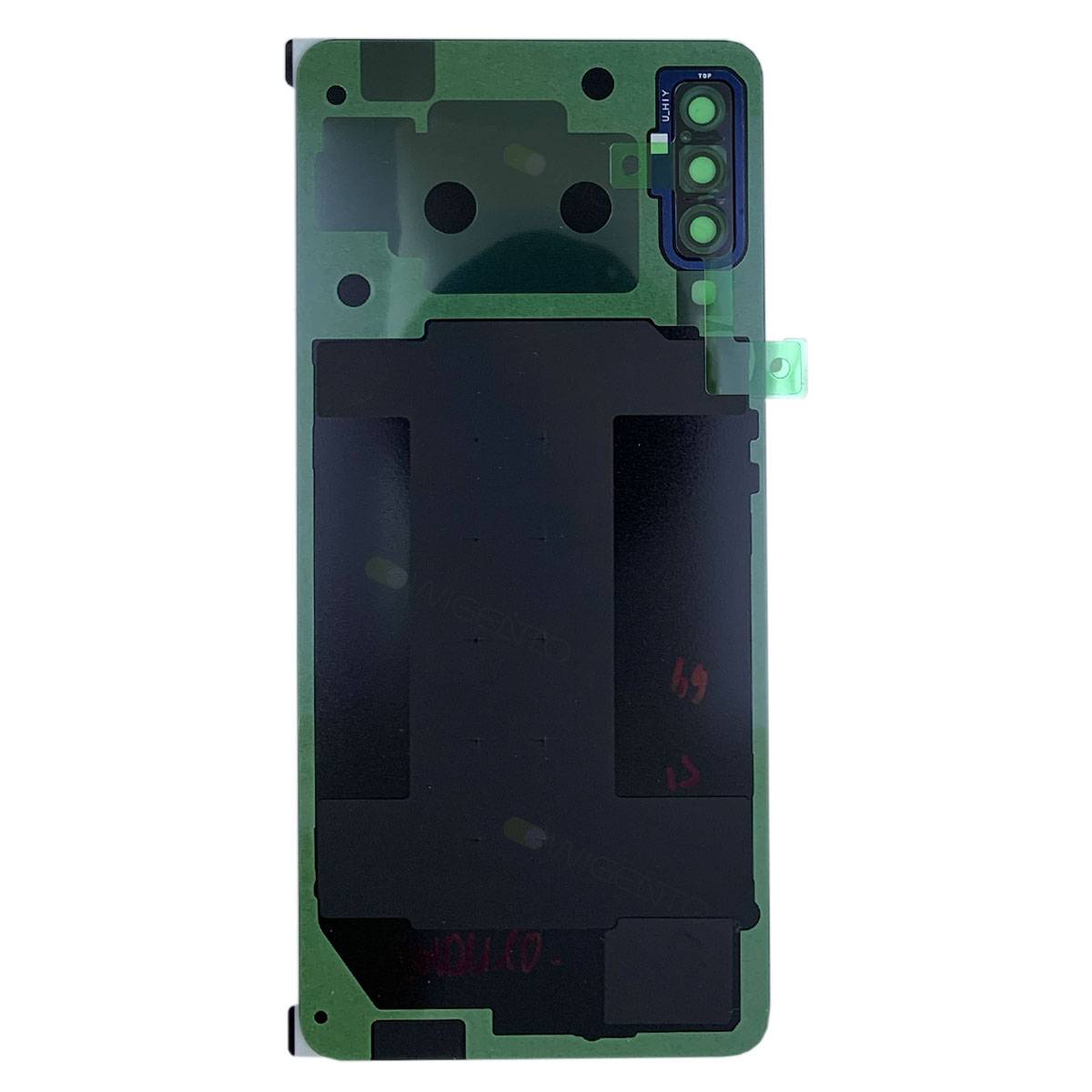 Samsung GH82-17829C Akkudeckel Deckel für Galaxy A7 2018 A750F / Duos + Klebepad Gold Neu