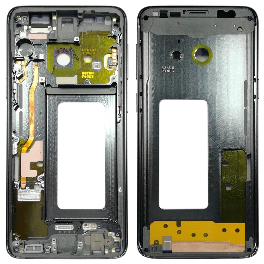 Mittelrahmen Rahmen Kamera Glas Gehäuse für Samsung Galaxy S9 G960 G960F Grau Neu