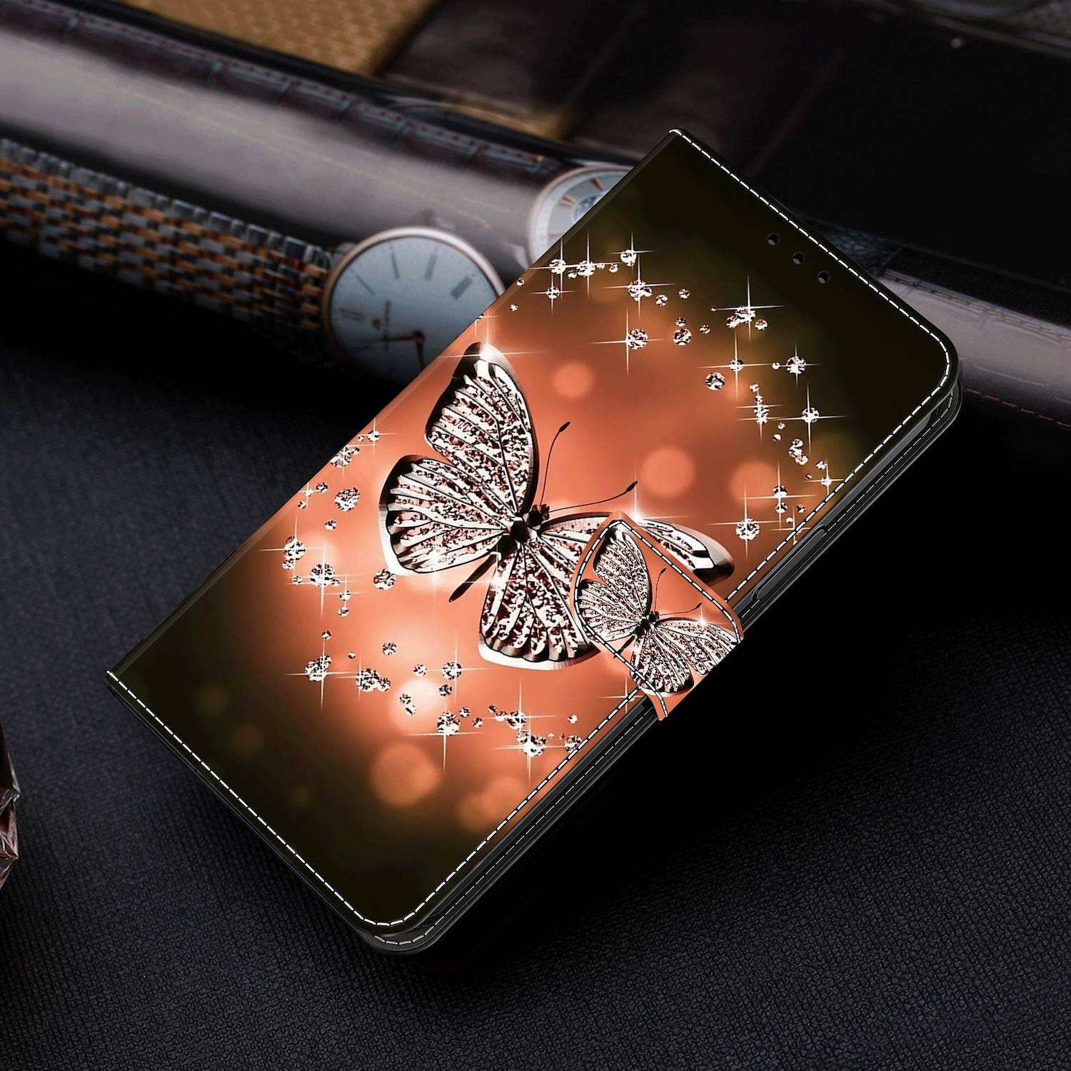 Für Honor Magic 6 Lite Kunst Leder Book Wallet Schutz Tasche Motiv 3