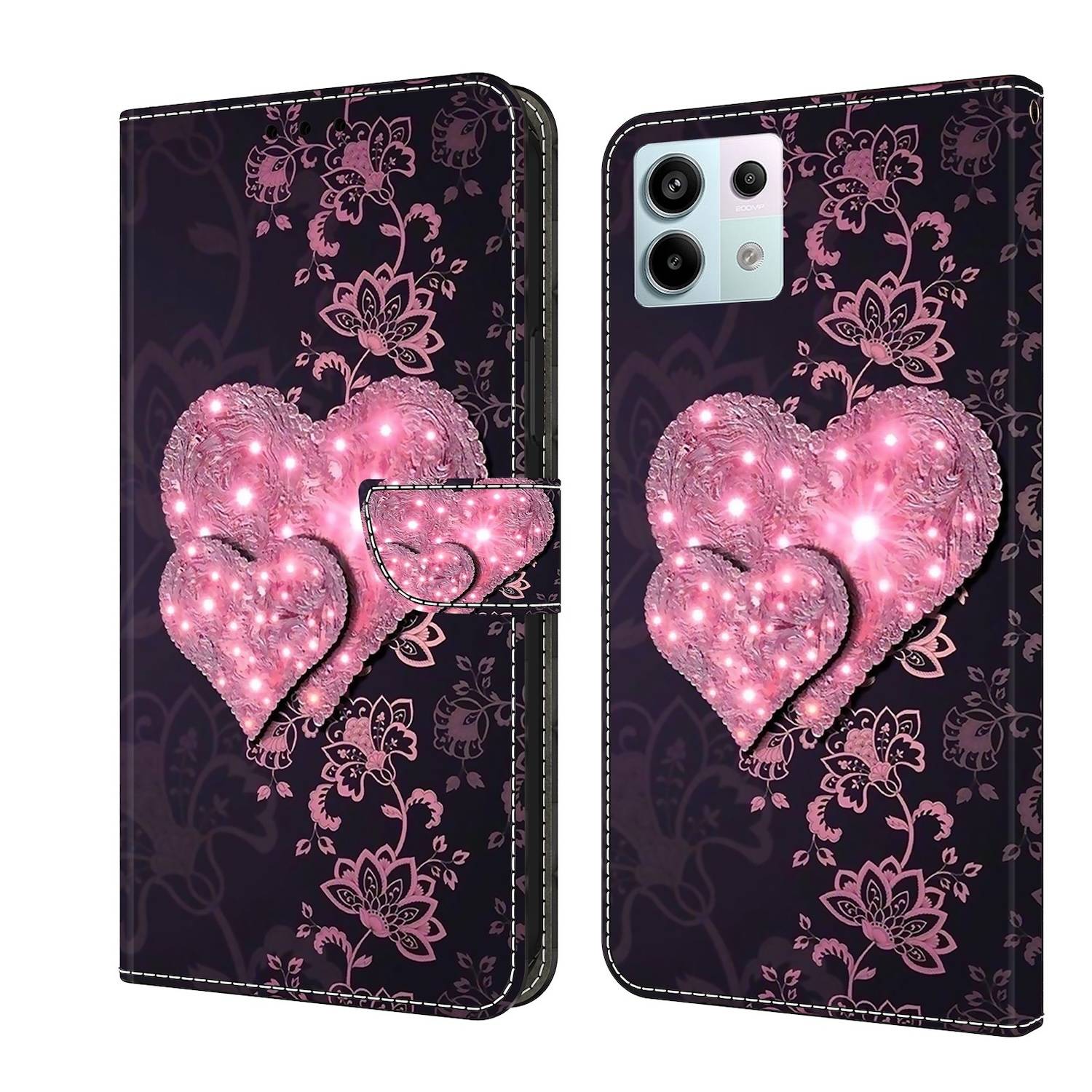 Für Xiaomi Redmi Note 13 Pro / Poco X6 Kunst-Leder Book Tasche Motiv 8
