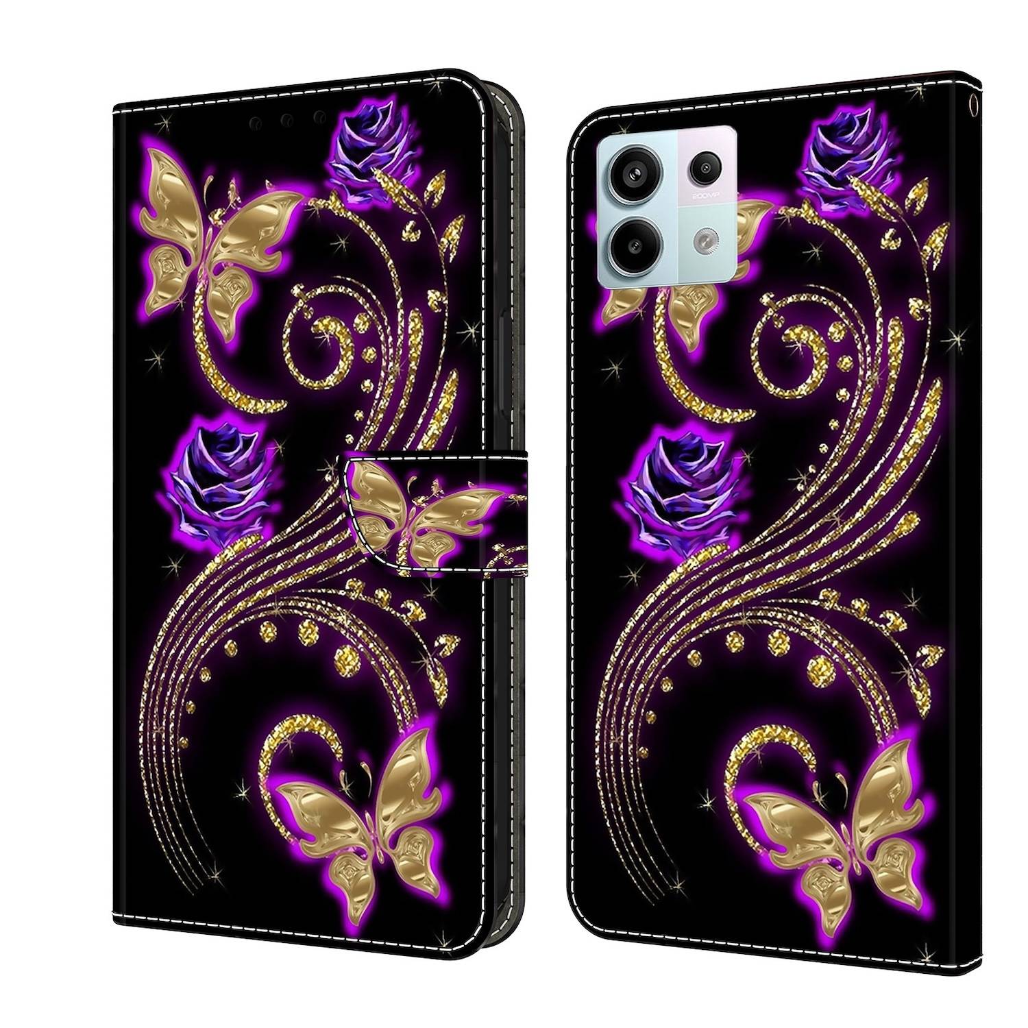 Für Xiaomi Redmi Note 13 Pro / Poco X6 Kunst-Leder Book Tasche Motiv 9