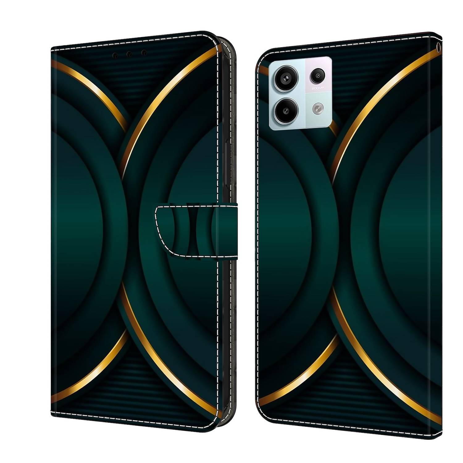 Für Xiaomi Redmi Note 13 Pro Poco X6 Kunst-Leder Book Tasche Motiv 10