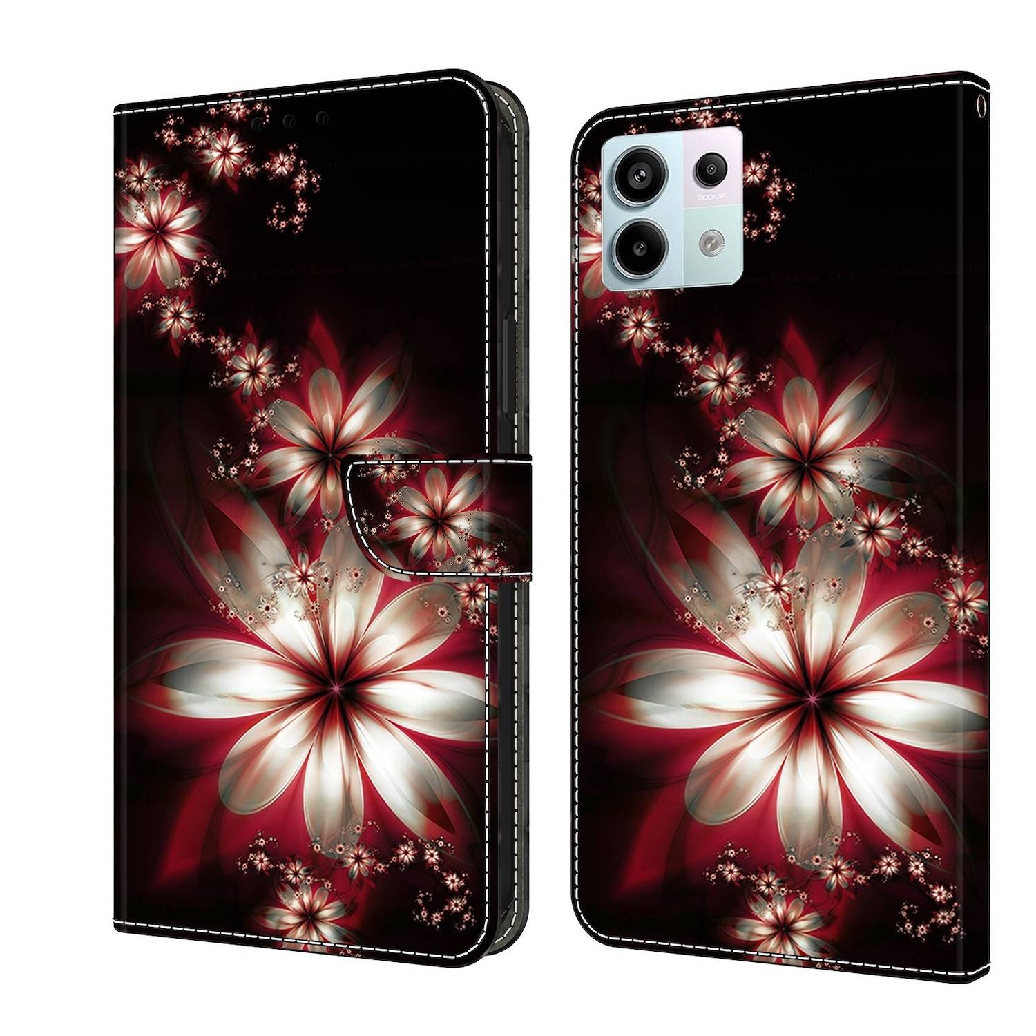 Für Xiaomi Redmi Note 13 Pro Poco X6 Kunst-Leder Book Tasche Motiv 11