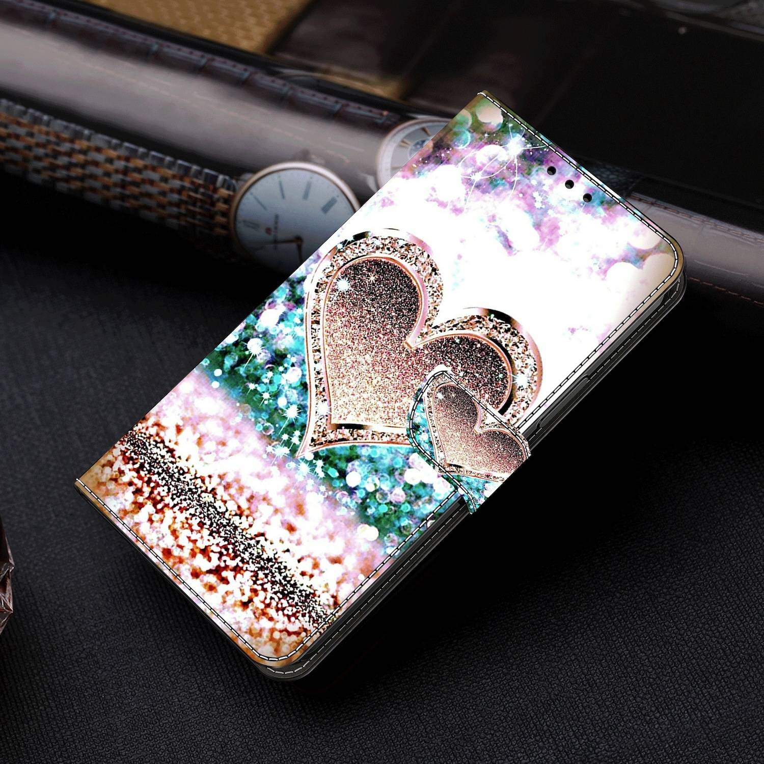 Für Xiaomi Redmi Note 13 Pro Plus Kunst-Leder Book Tasche Motiv 19