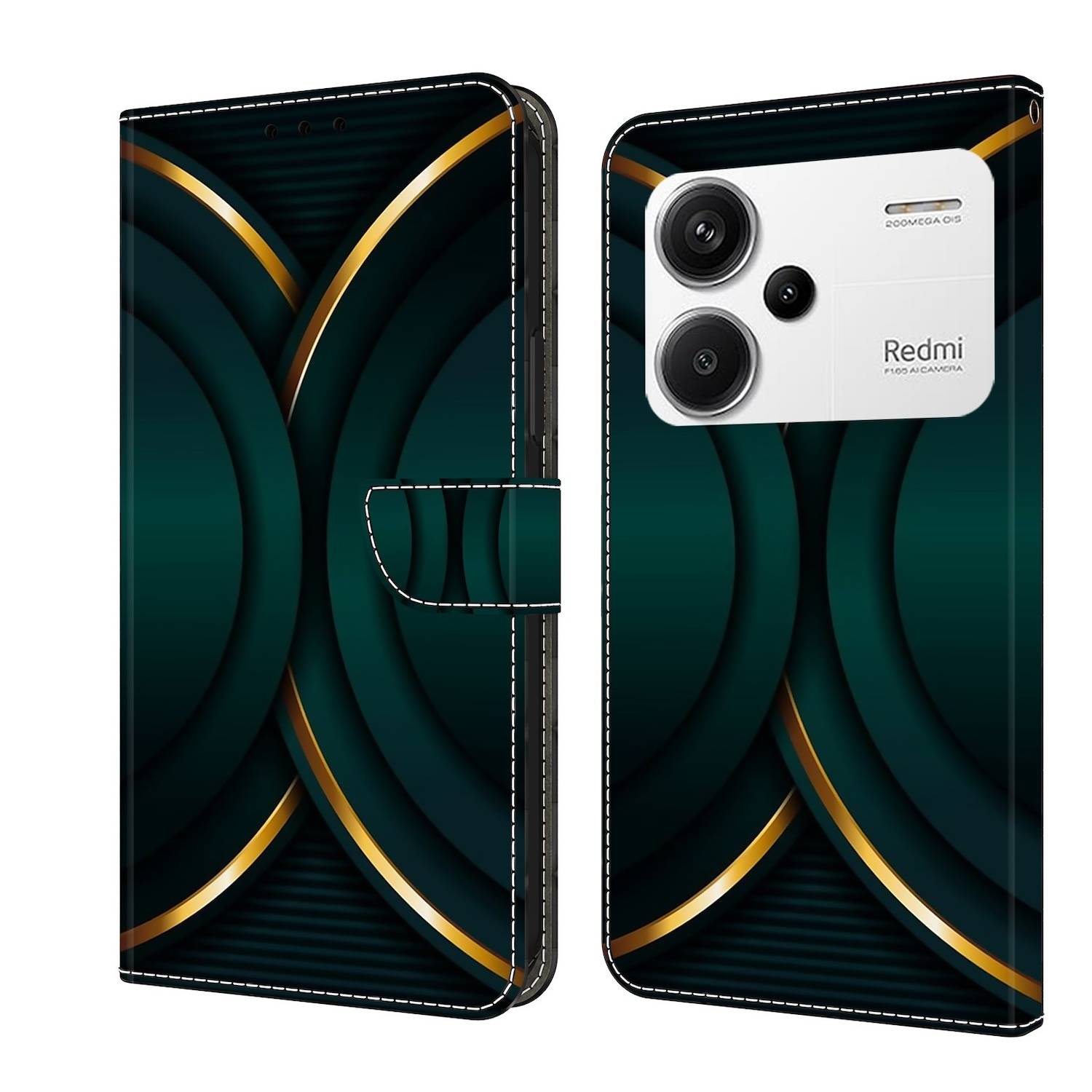 Für Xiaomi Redmi Note 13 Pro Plus Kunst-Leder Book Tasche Motiv 10