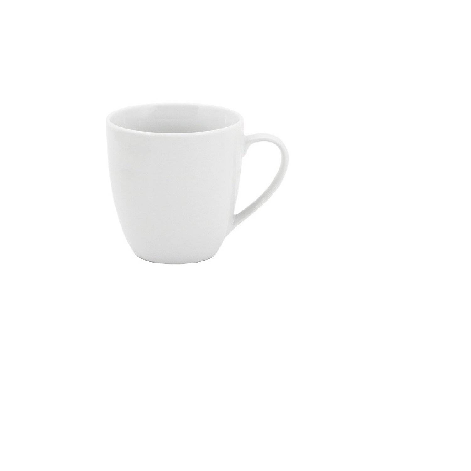 MICHELINO Kaffeebecher 330ml Serie Amelie Porzellan Weiß 12 Stück