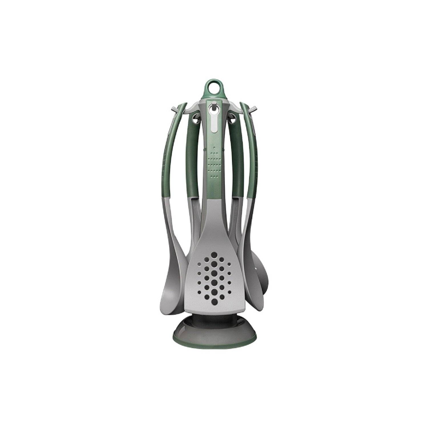 MICHELINO Kochgeschirr 6-tlg. Küchenhelfer-Set Kochutensilien Serie Alythia Grün