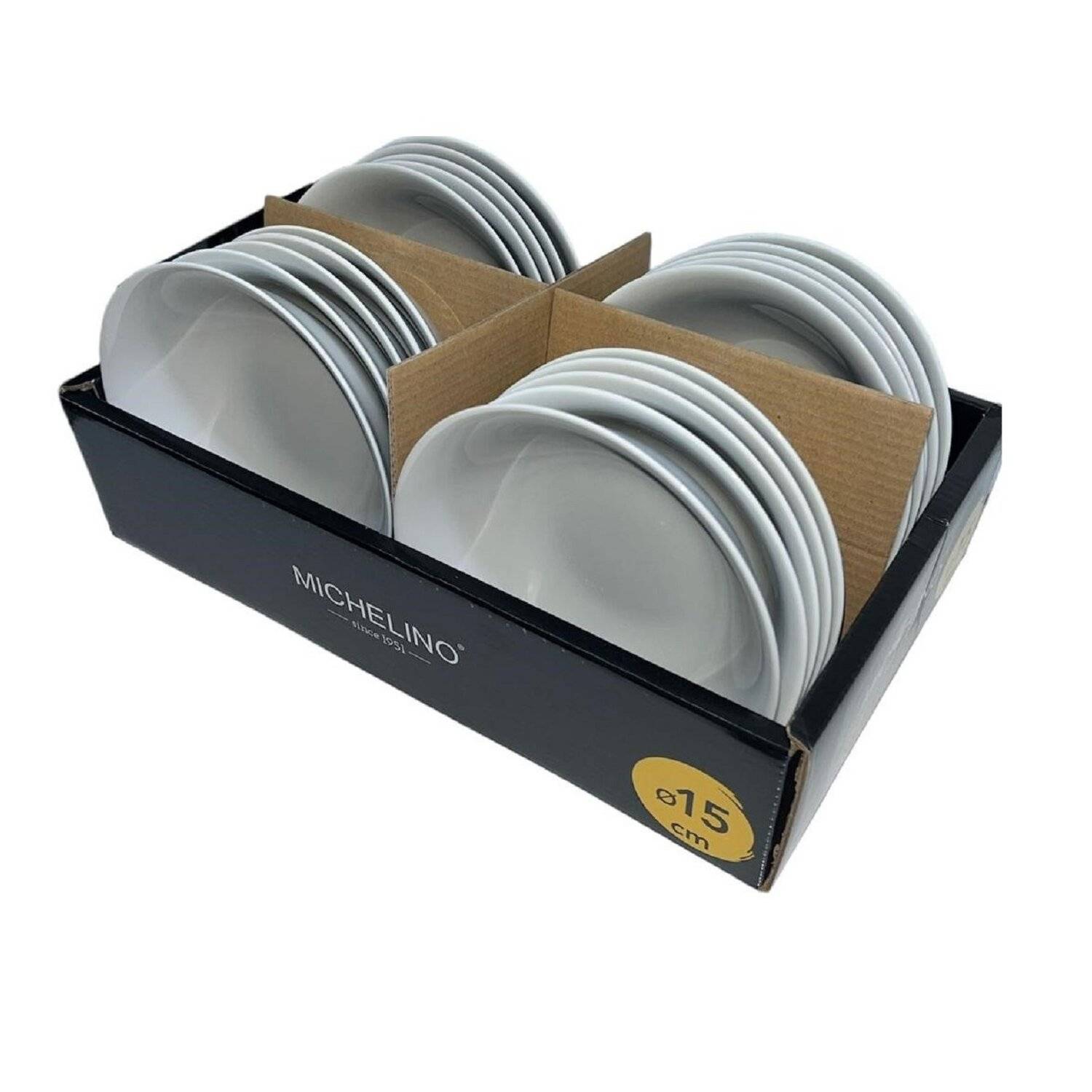 Stilvolle MICHELINO Salatschüssel aus der Serie Amelie: Ø 15cm für köstliche Salate 12 Stück