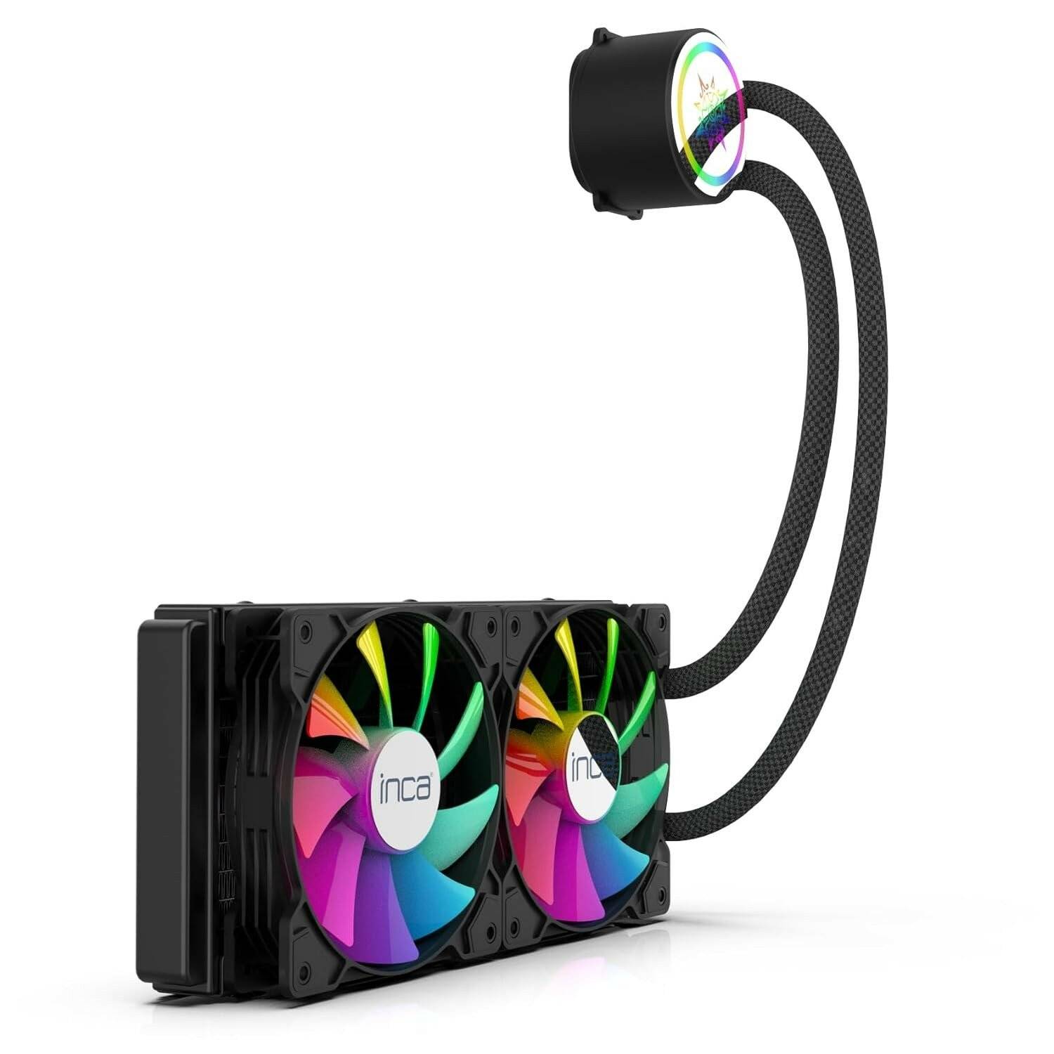 INCA EMPOUSA ARGB Flüssigkeitsgekühlter Kühler ISS-02XN - Motherboard ARGB Adapter Enthalten