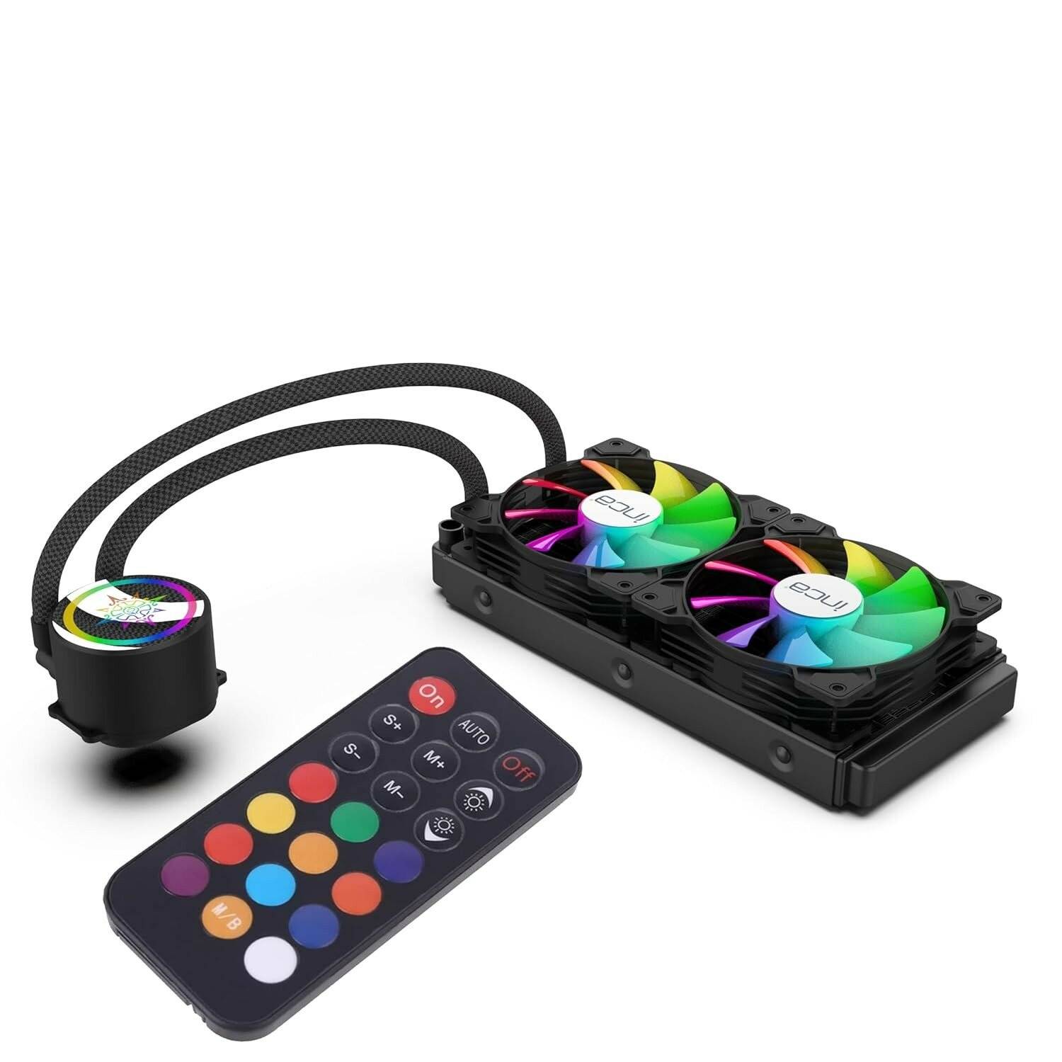 INCA EMPOUSA ARGB Flüssigkeitsgekühlter Kühler ISS-02XN - Motherboard ARGB Adapter Enthalten