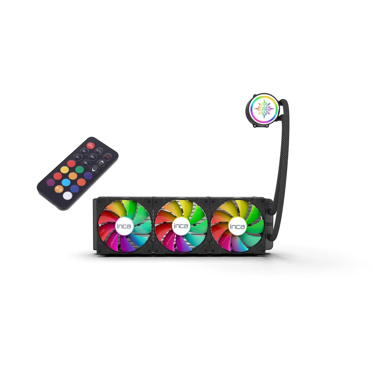 INCA EMPOUSA ARGB Flüssigkeitsgekühlter Kühler ISS-03XN - Motherboard ARGB Adapter Enthalten