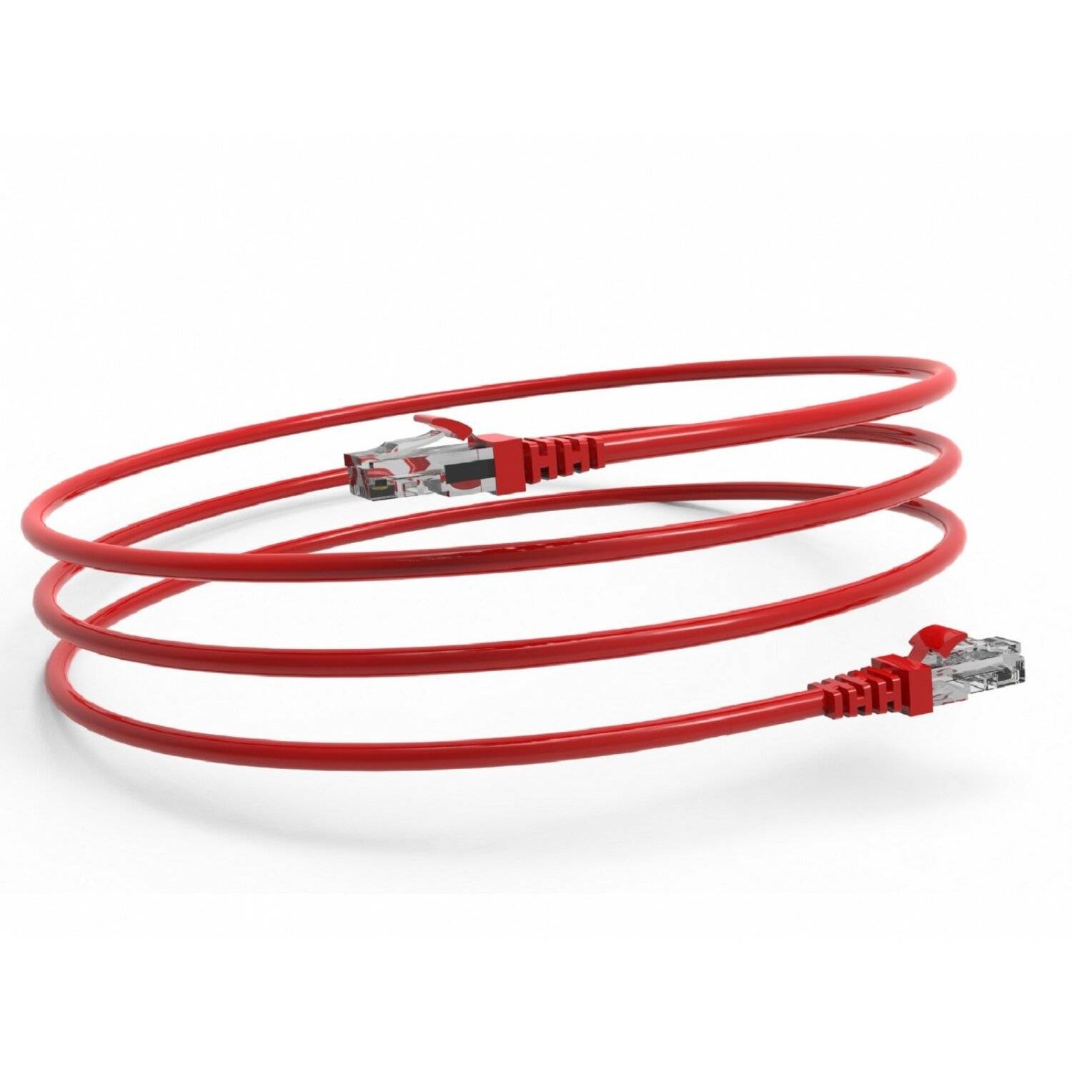Inca ICAT6-01TK RJ45 Cat6 UTP Netzwerkkabel Ethernetkabel LAN-Kabel Rot 1 Meter