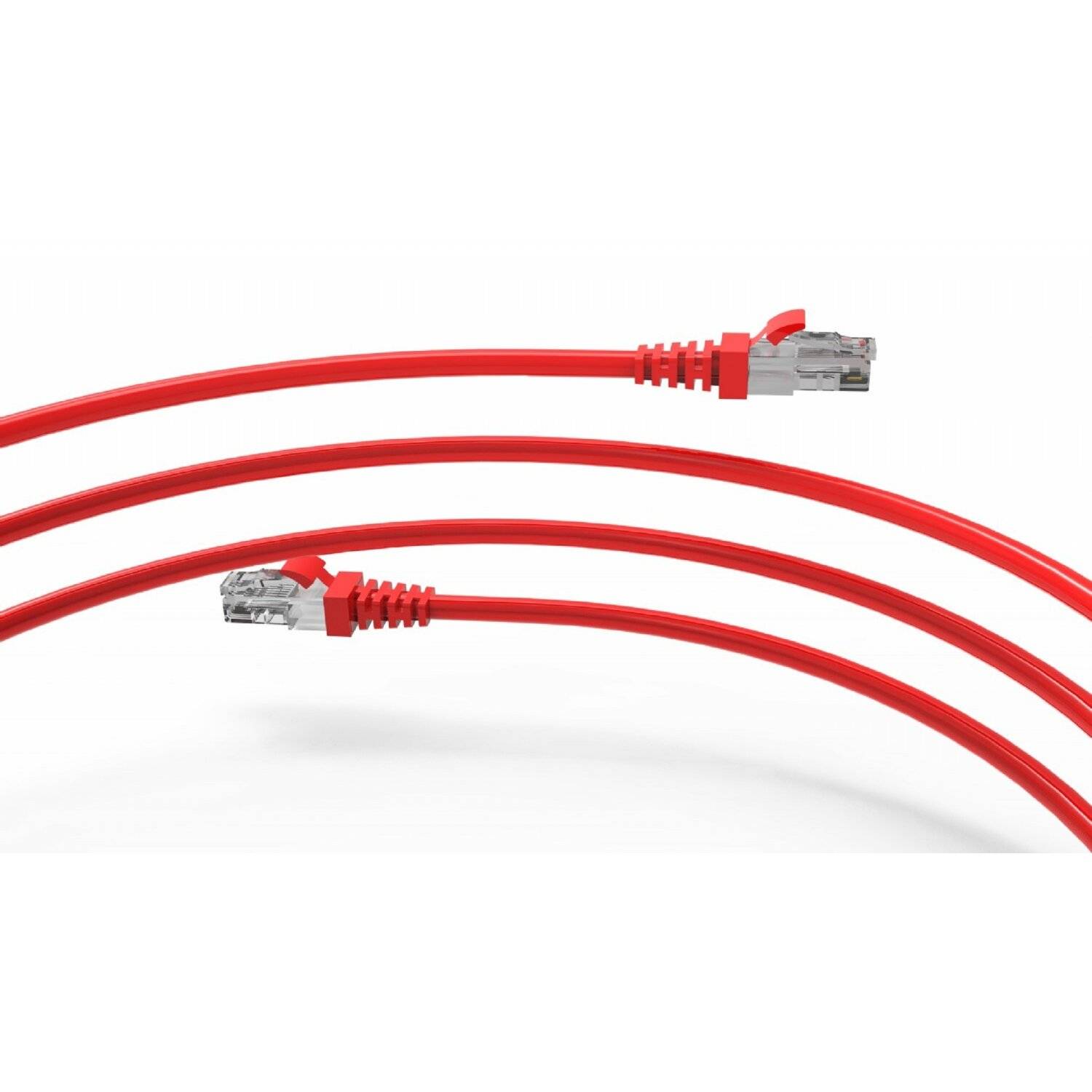 Inca ICAT6-01TK RJ45 Cat6 UTP Netzwerkkabel Ethernetkabel LAN-Kabel Rot 1 Meter