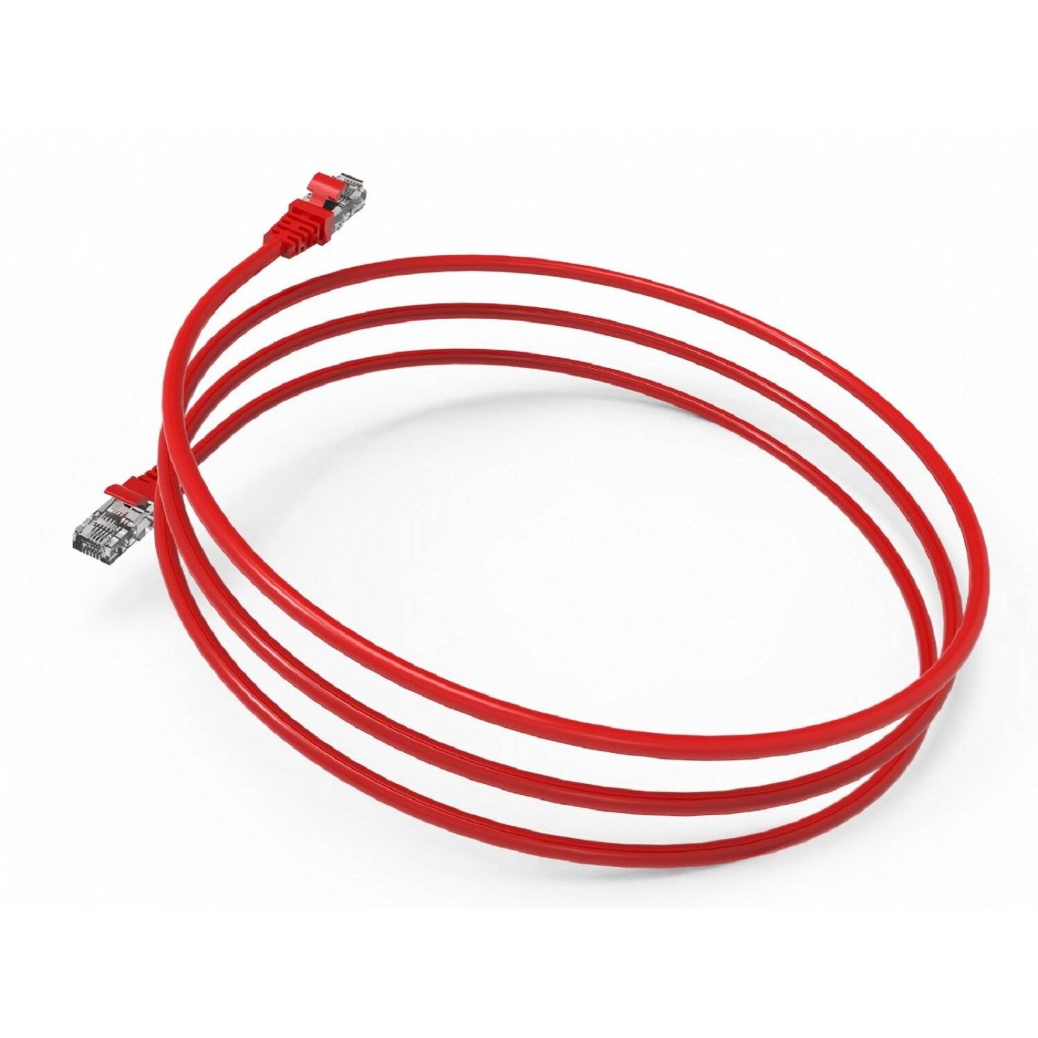 Inca ICAT6-01TK RJ45 Cat6 UTP Netzwerkkabel Ethernetkabel LAN-Kabel Rot 1 Meter