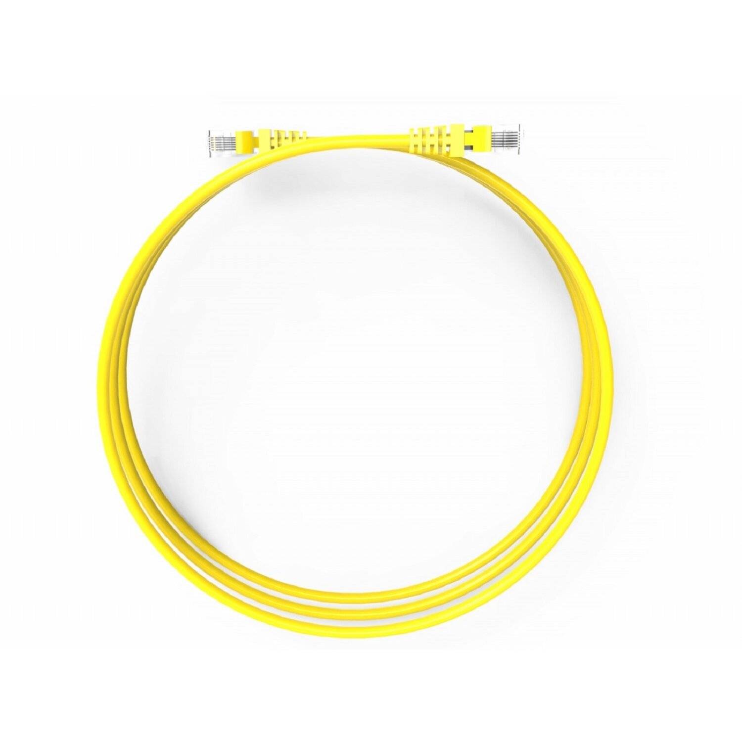 Inca ICAT6-01TS RJ45 Cat6 UTP Netzwerkkabel Ethernetkabel LAN-Kabel Gelb 1 Meter