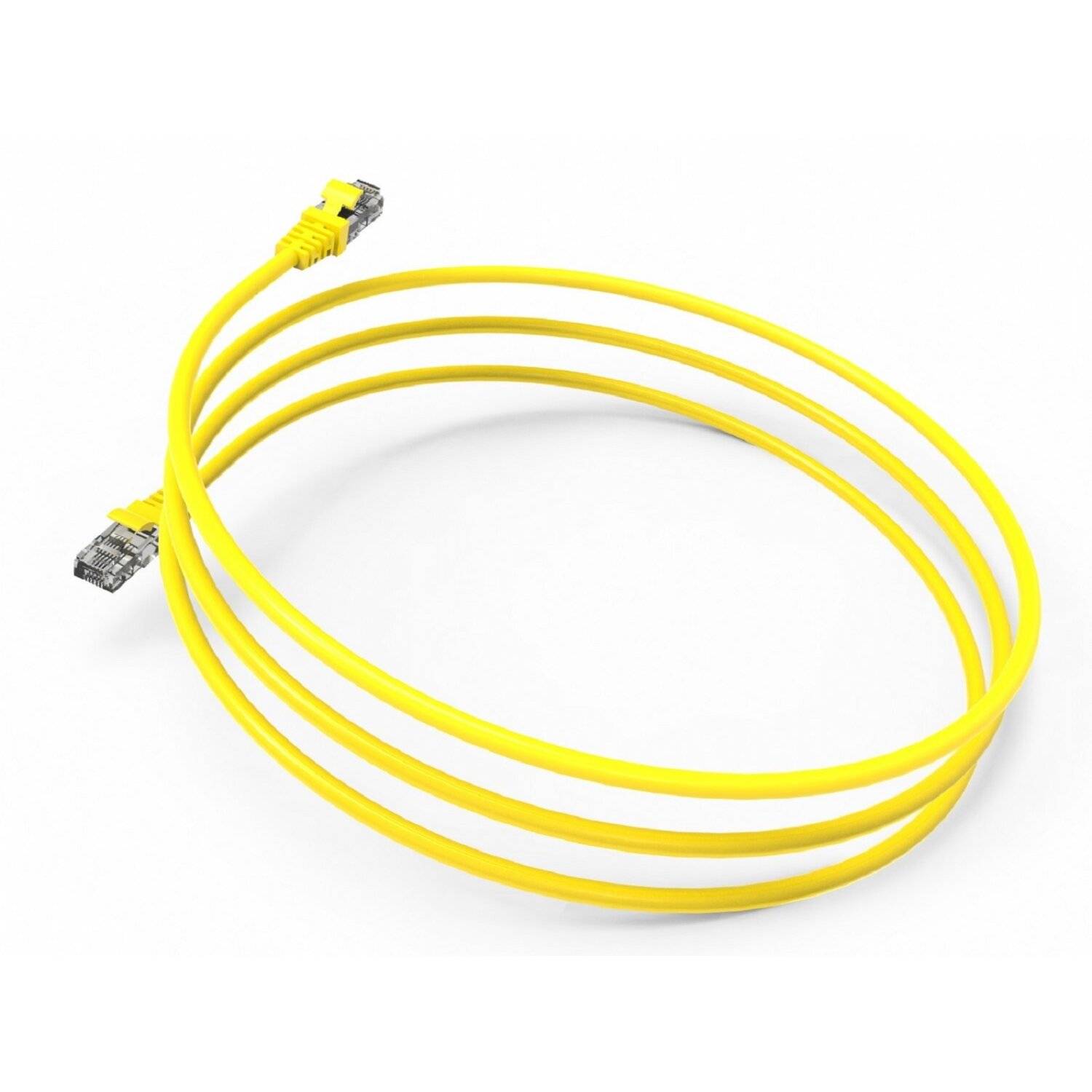 Inca ICAT6-01TS RJ45 Cat6 UTP Netzwerkkabel Ethernetkabel LAN-Kabel Gelb 1 Meter