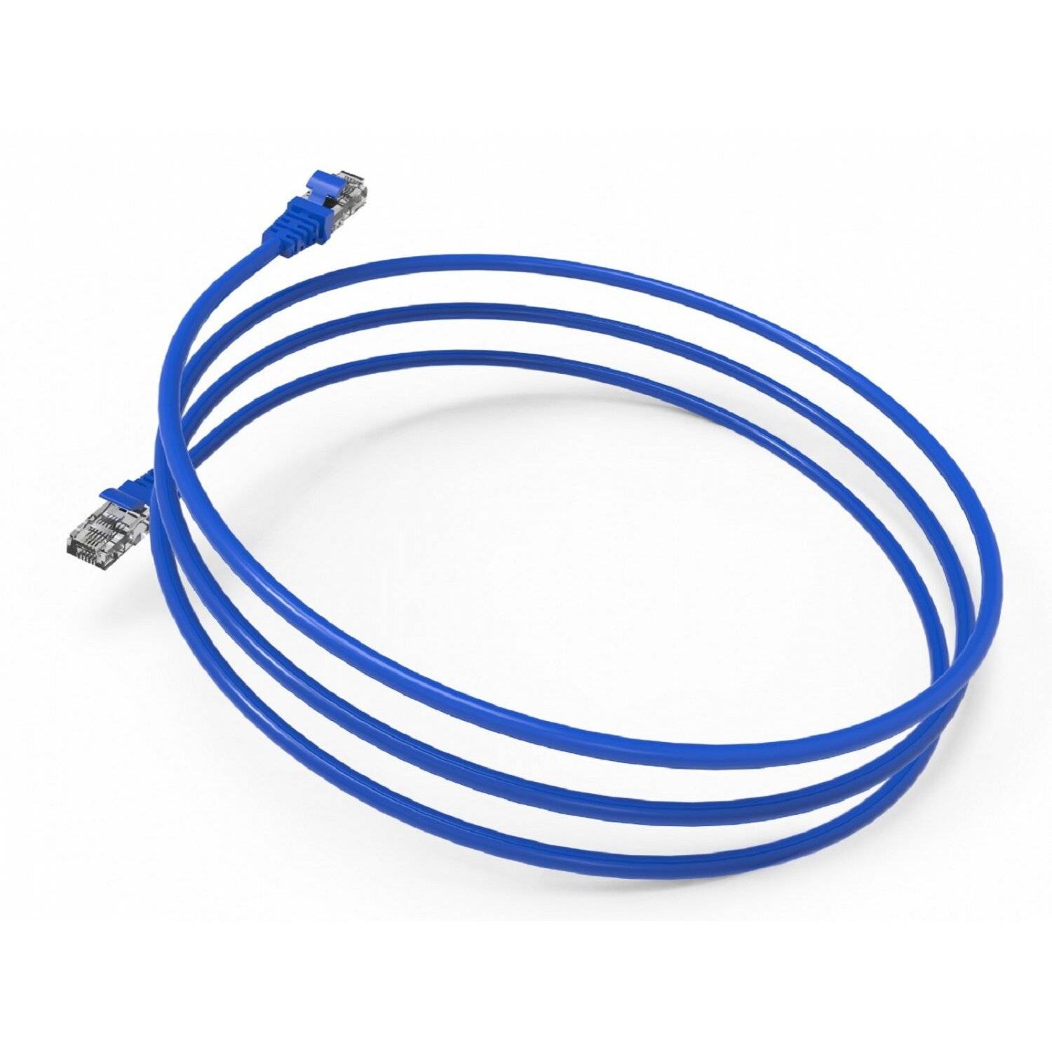 Inca ICAT6-02TM RJ45 Cat6 UTP Netzwerkkabel Ethernetkabel LAN-Kabel Blau 2 Meter