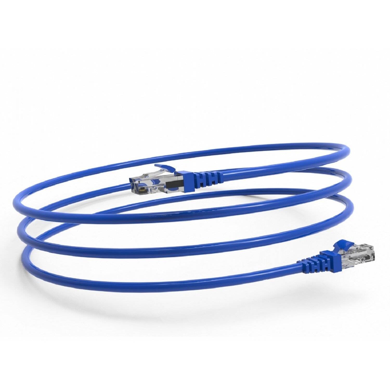 Inca ICAT6-02TM RJ45 Cat6 UTP Netzwerkkabel Ethernetkabel LAN-Kabel Blau 2 Meter