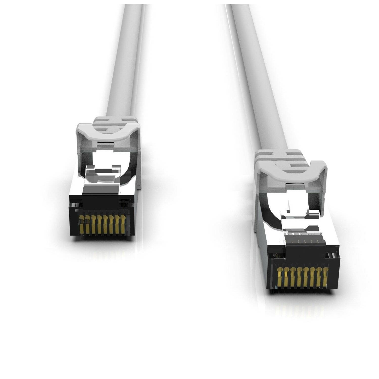 INCA RJ45 Cat7-Kabel Netzwerkkabel Ethernetkabel LAN-Kabel 5 Meter Grau