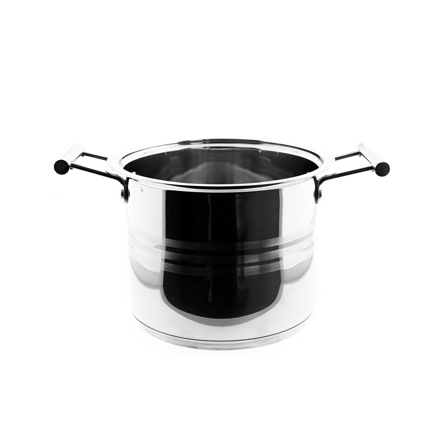 Sunay Couscous Pot aus Edelstahl Kochtopf mit Siebeinsatz in Silber 12L